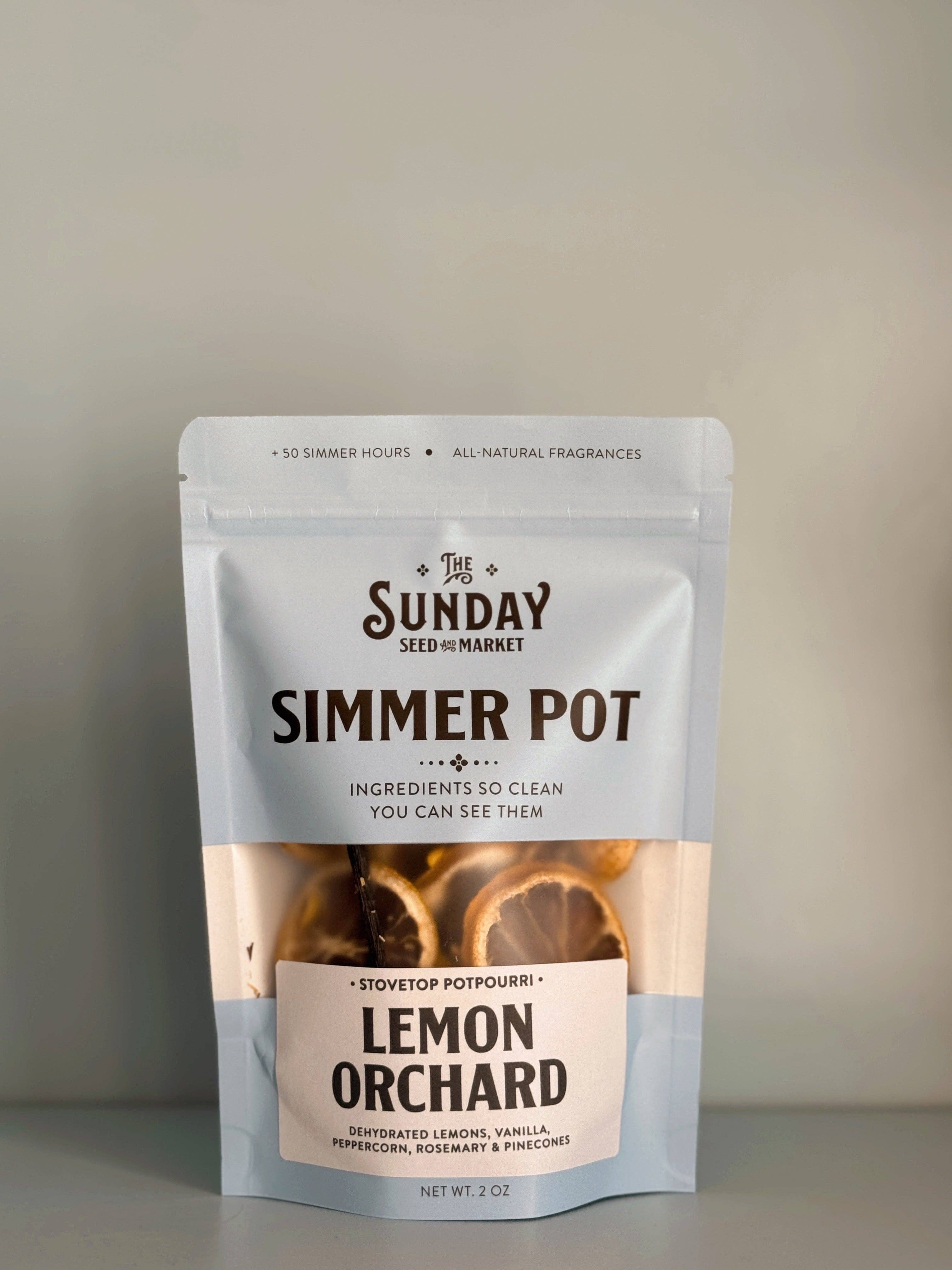 Lemon Orchard Simmer Pot | Lemon Rosemary Peppercorn - Decor Addict, LLC