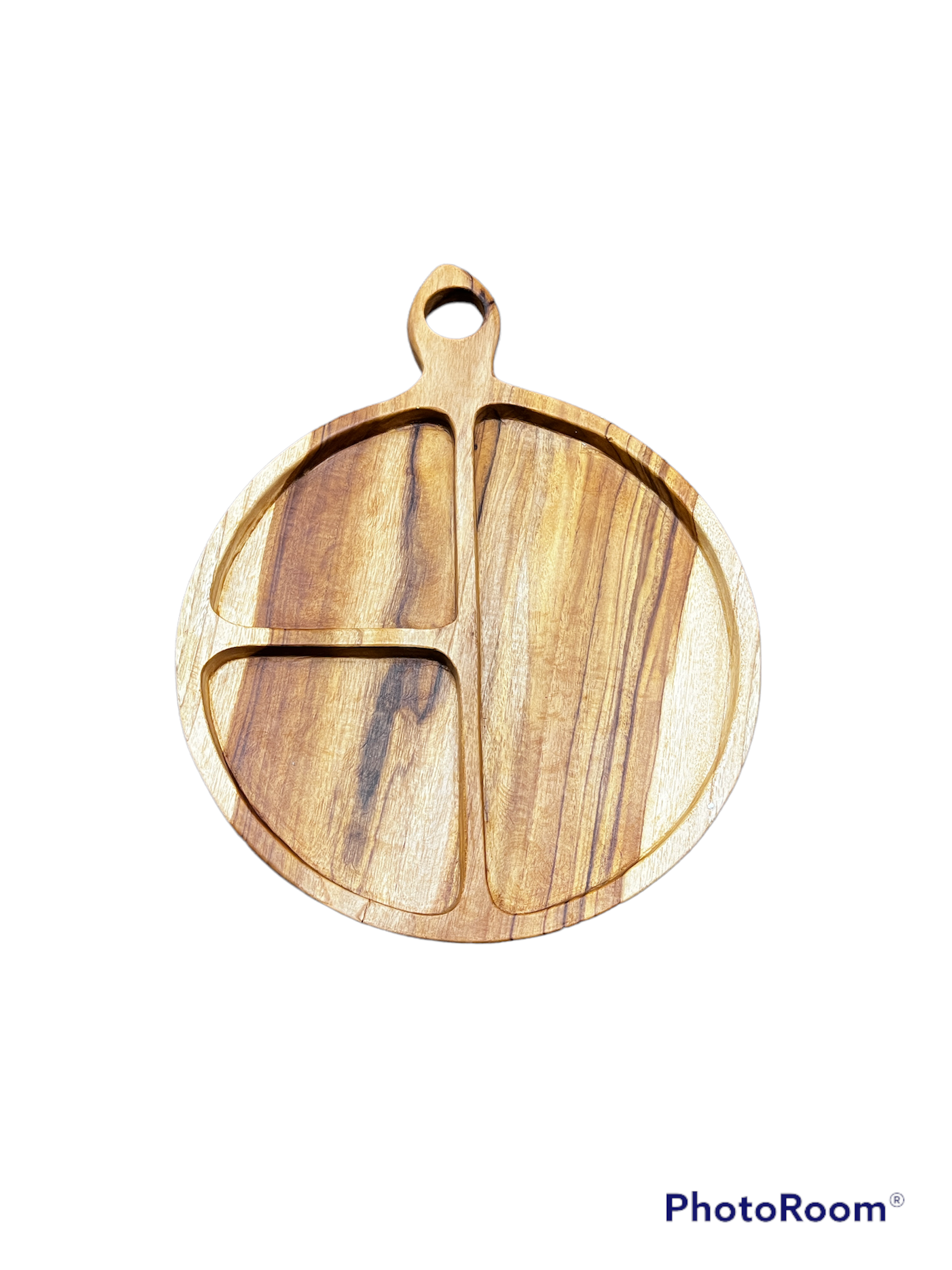 Partitioned 3 in 1 Round Platter: 36cm - Decor Addict, LLC