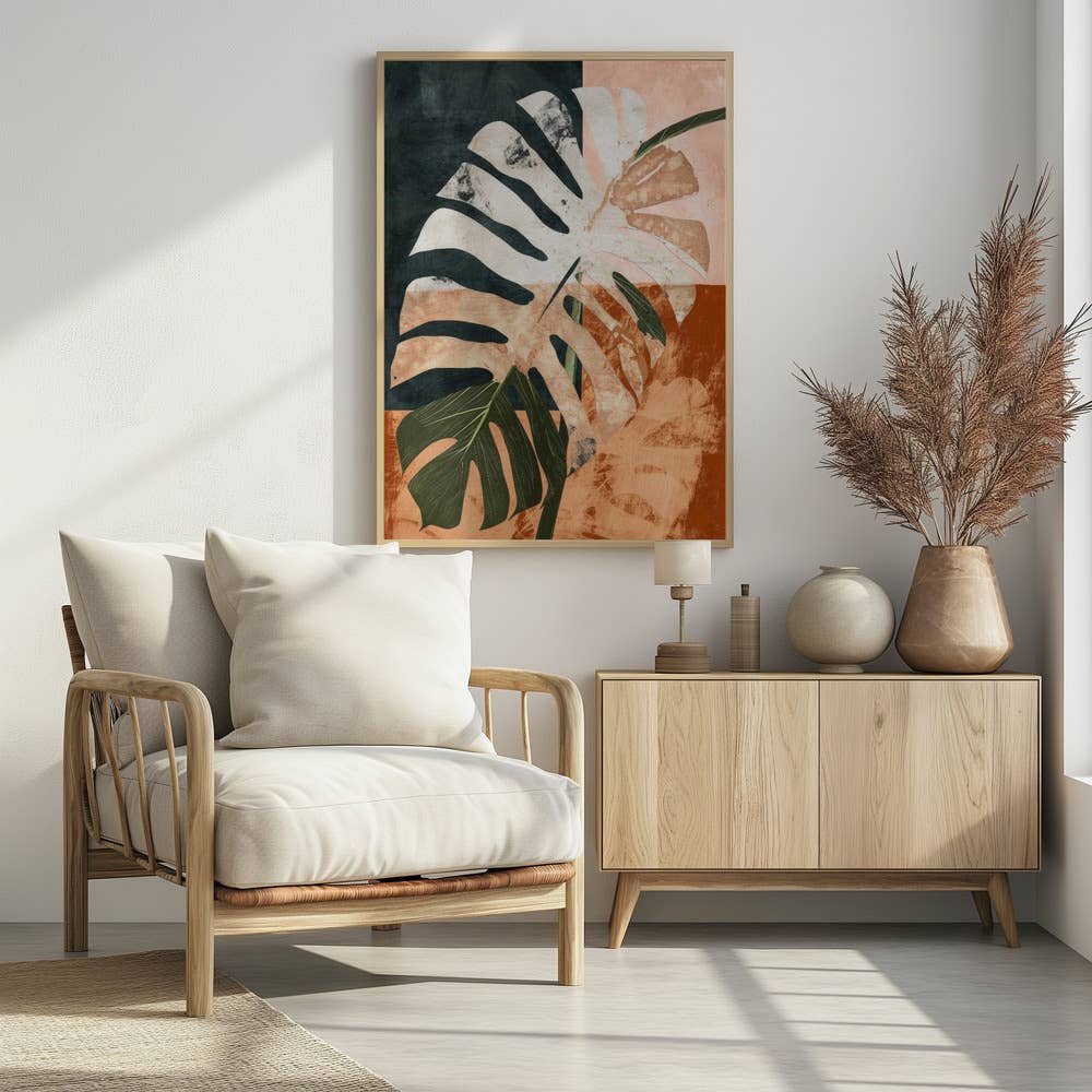 "Into the jungle" Framed Textured Wall Art: Gold / 40"H x 30"W - Decor Addict, LLC