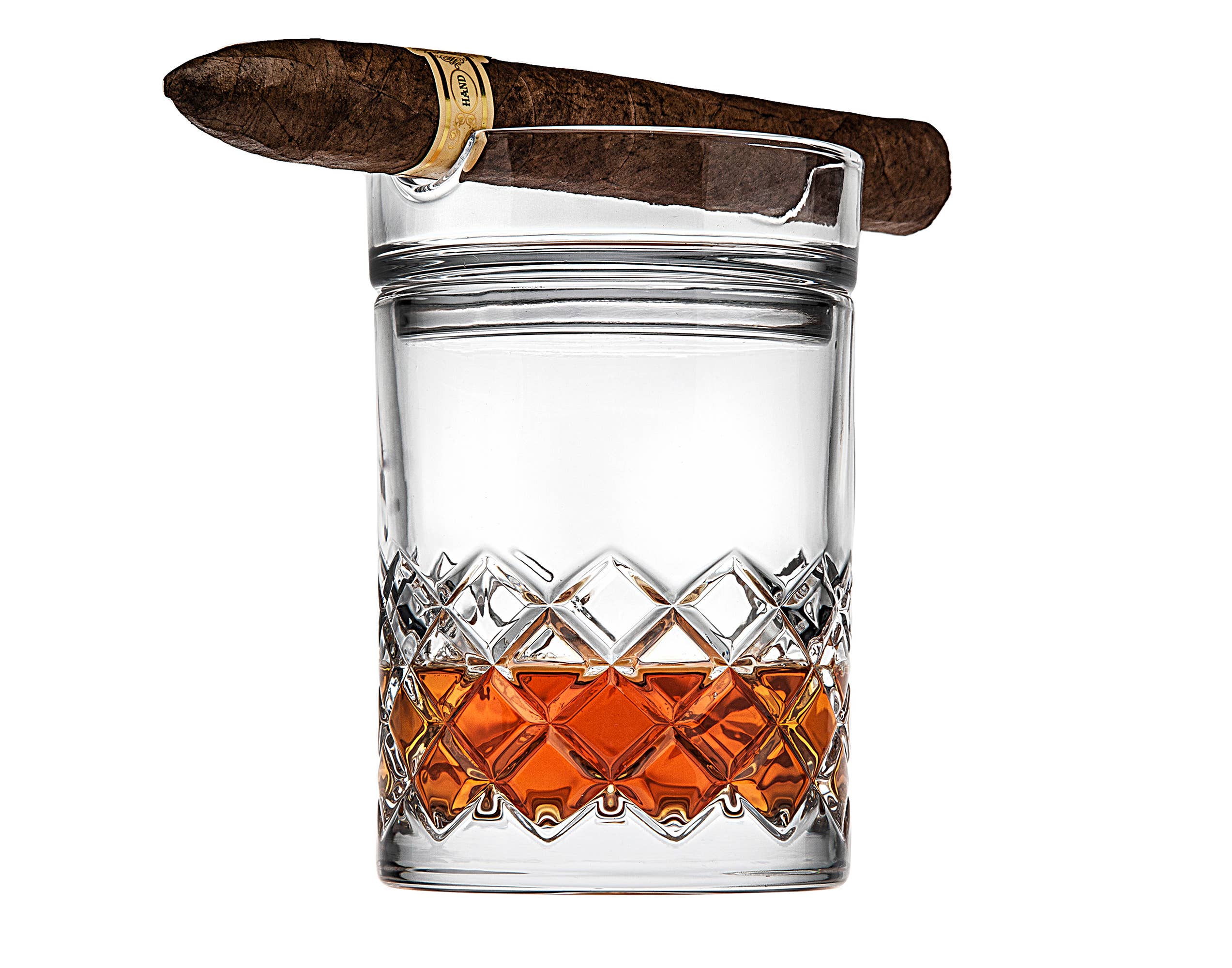 Hatch Cigar Double Old Fashion Glass