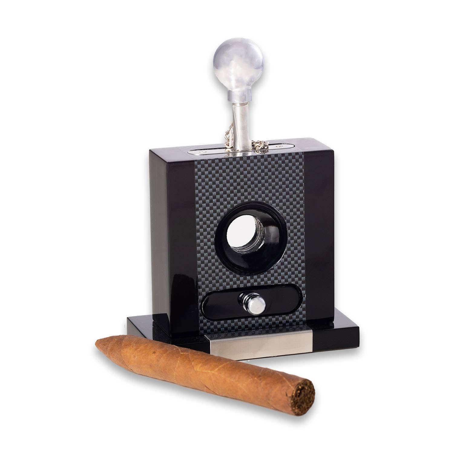 Landry Wood Table Top Cigar Cutter: Yellow - Decor Addict, LLC