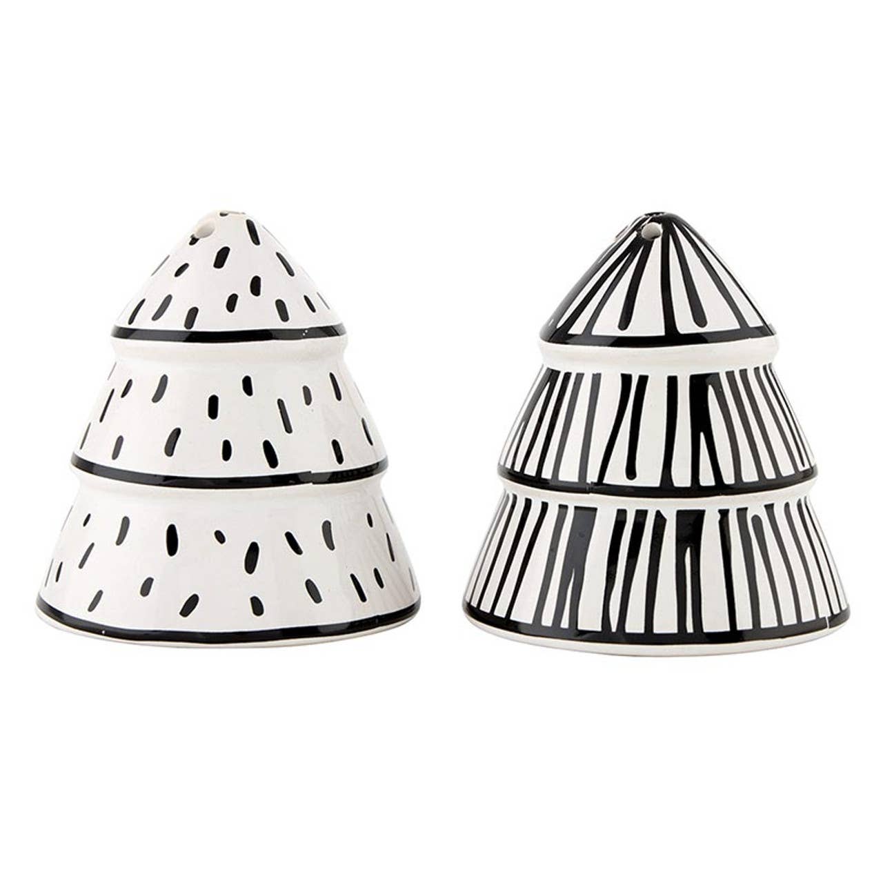 Ceramic Salt + Pepper Tree Shakers: Material - Decor Addict, LLC