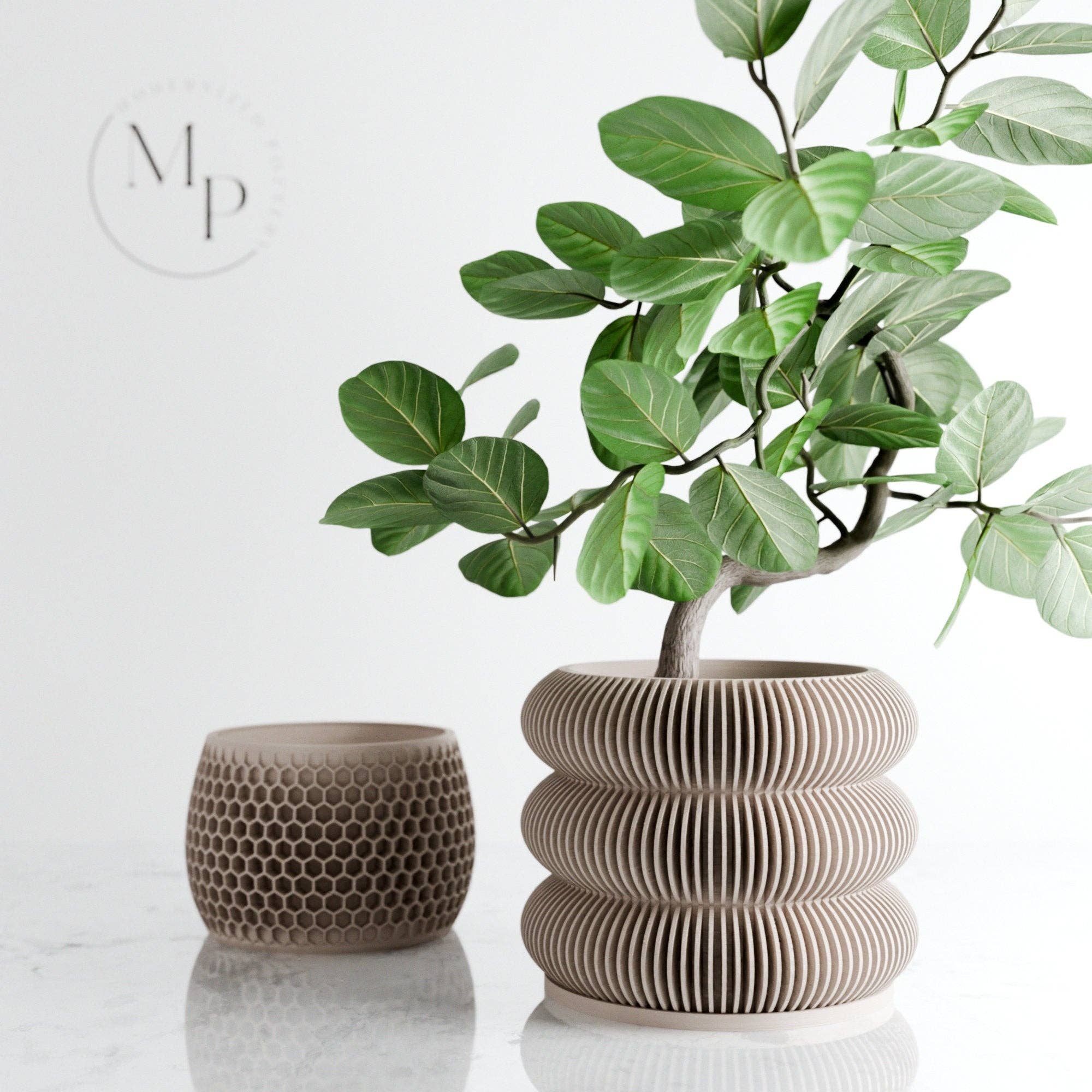 Triple BUBBLES Planter: Green / 6" - Decor Addict, LLC