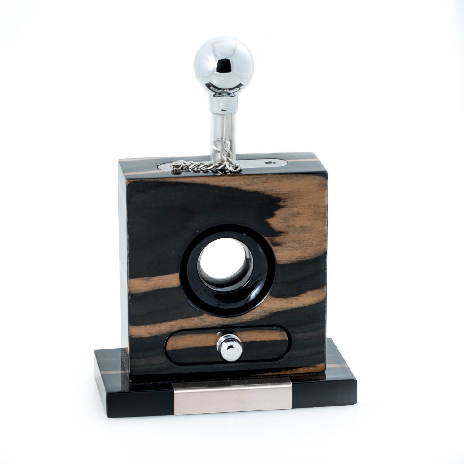 Cigar Cutter - Lacquered Ebony Wood - Decor Addict, LLC