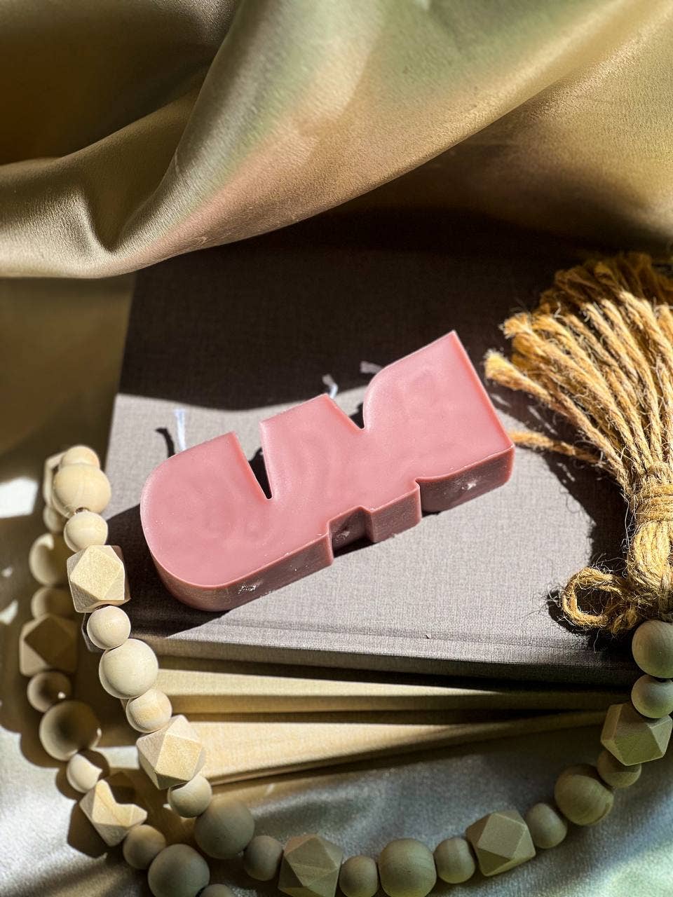 DAD Letter Candle 1.5x4.5in - Mothers : Cream / Coffee Shop - Decor Addict, LLC