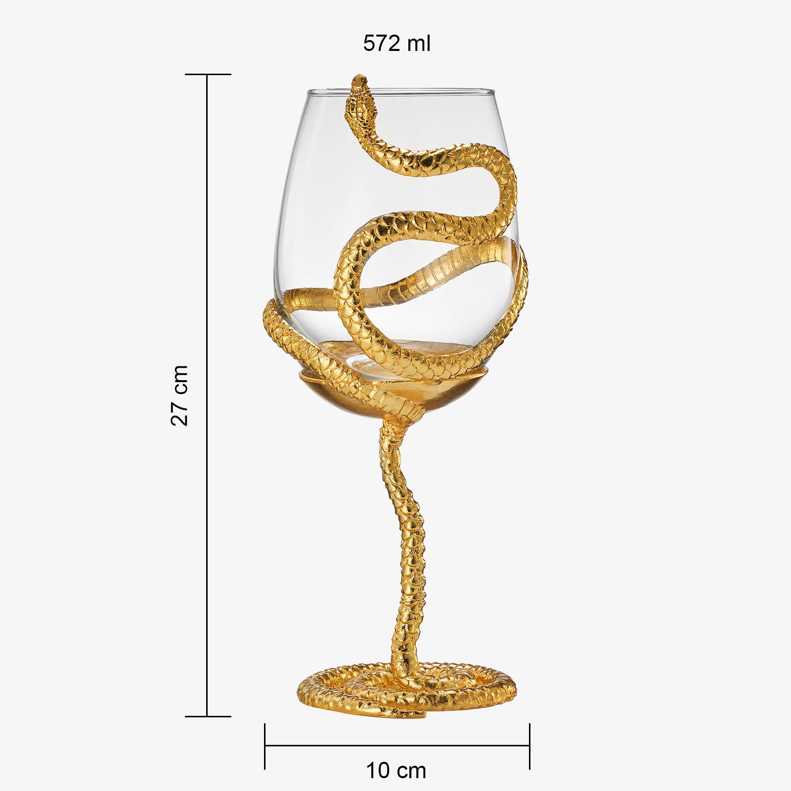 Stemmed Snake Halloween Fall Wine Glass | Set of 2 | 19oz - Decor Addict, LLC