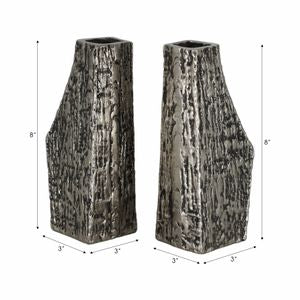 Whittier Metal Bookends, Black (Set of 2)