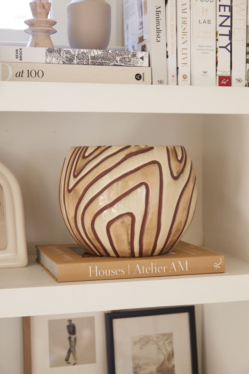 Mollino Collection Rounded Ceramic Pot - Decor Addict, LLC