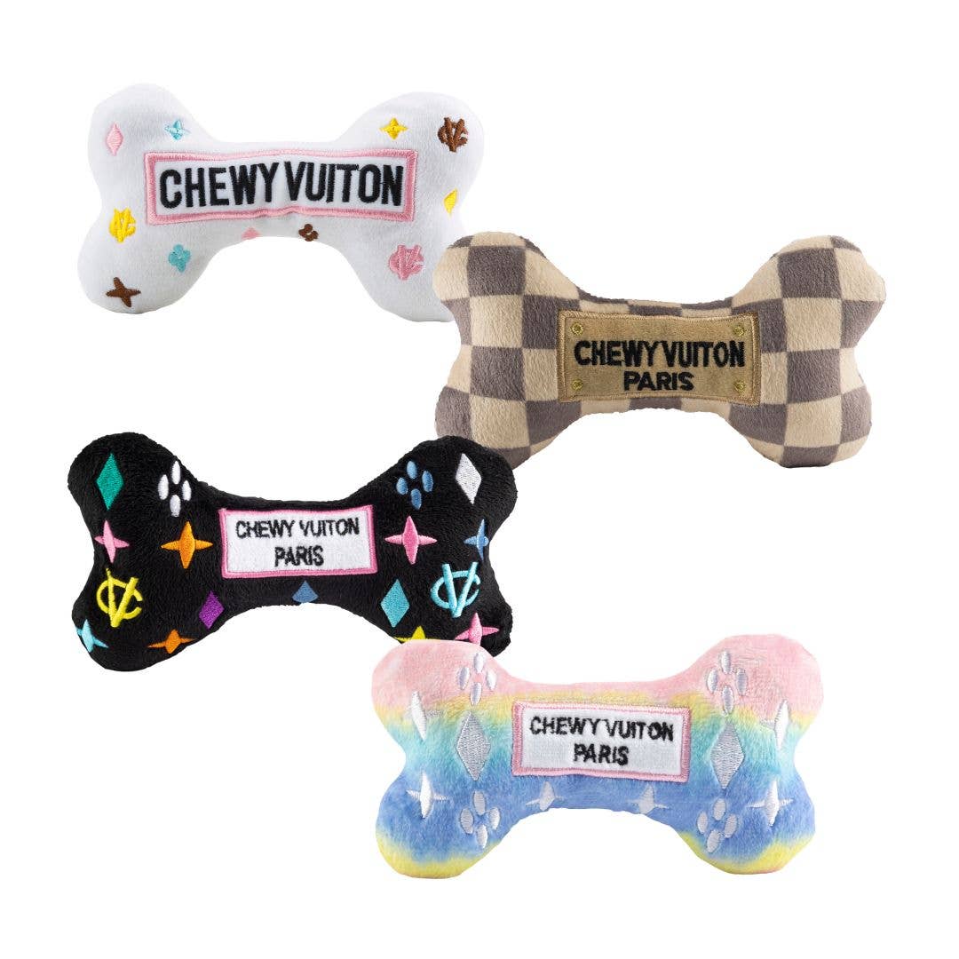 Chewy Vuiton Bones Sampler Dog Toy - Decor Addict, LLC