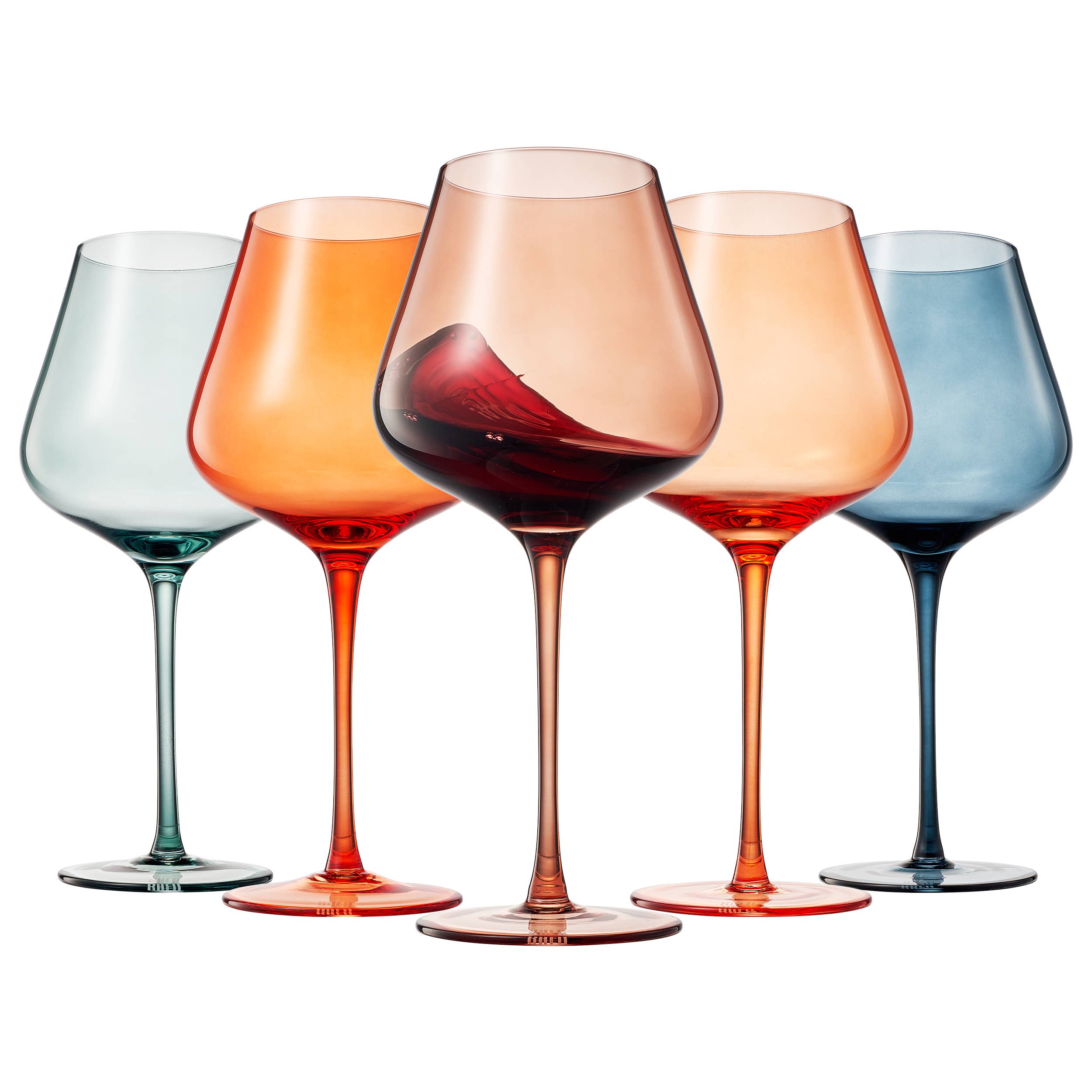 Colors of Venice, Italy, City Wine Glassware | 5 Set, 20 OZ - Decor Addict, LLC
