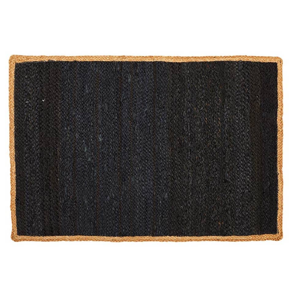 Navy Blue Jute Rug - Decor Addict, LLC