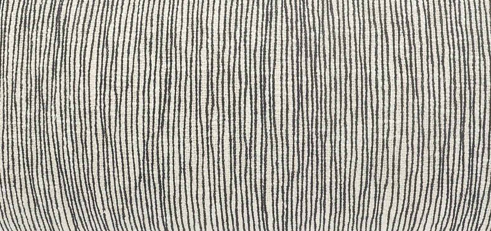 Distressed Gray and Black Fringe Pillow: Gray/Black/Ivory / Poly Filled - Decor Addict, LLC