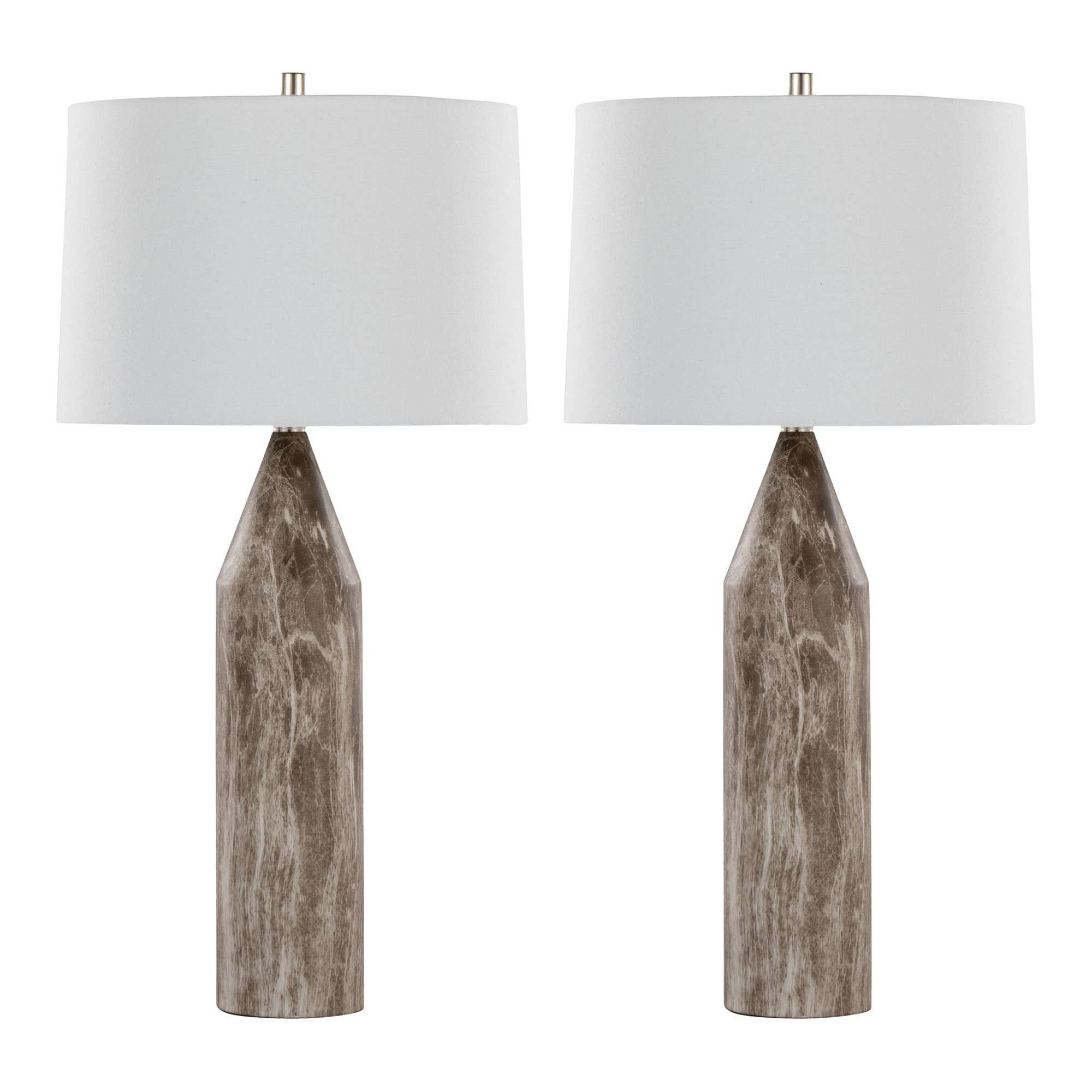 Point 30" Metal Table Lamp - Set of 2 - Decor Addict, LLC