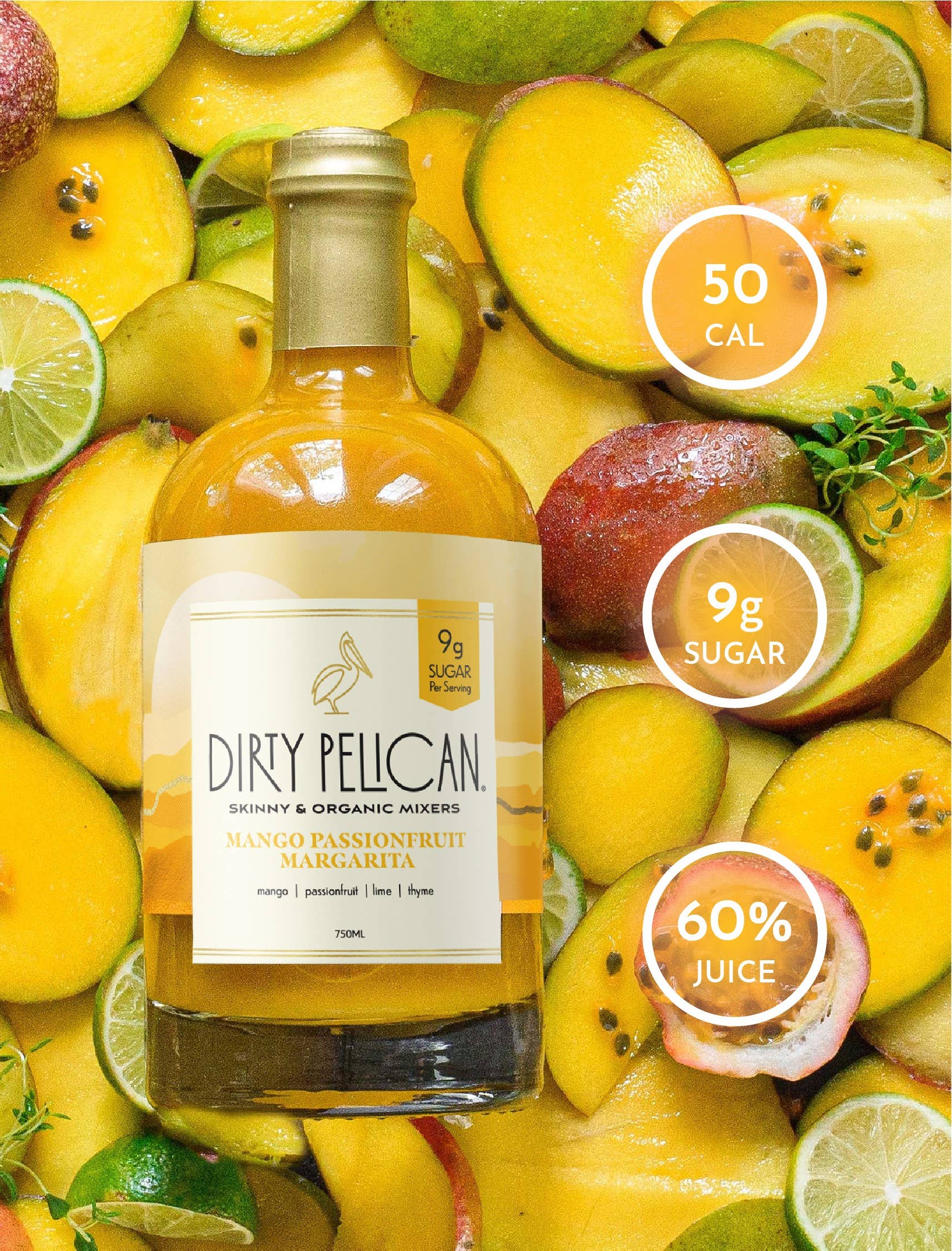 Mango Passionfruit Margarita: 750ml - Decor Addict, LLC