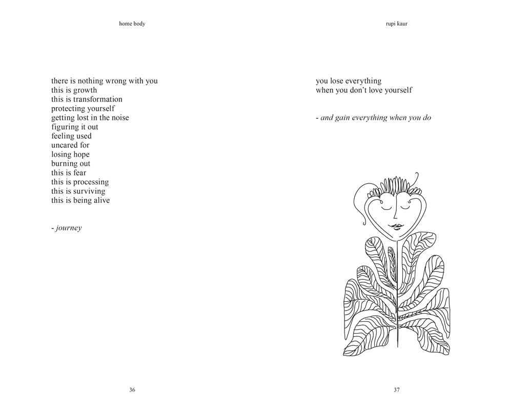 Home Body by Rupi Kaur: Hardcover; 208 pages / English - Decor Addict, LLC