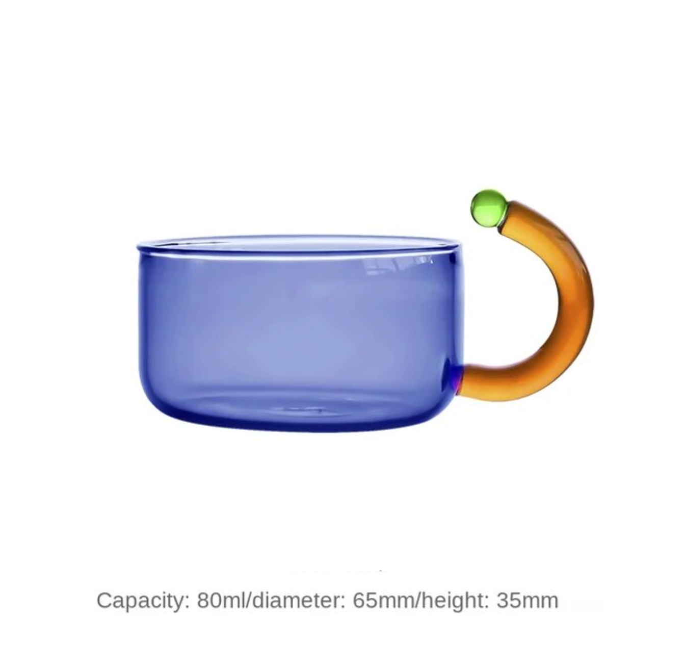 Contrasting Color Heat Resistant Glass Teapot and Cups: Grey Kettle - Decor Addict, LLC