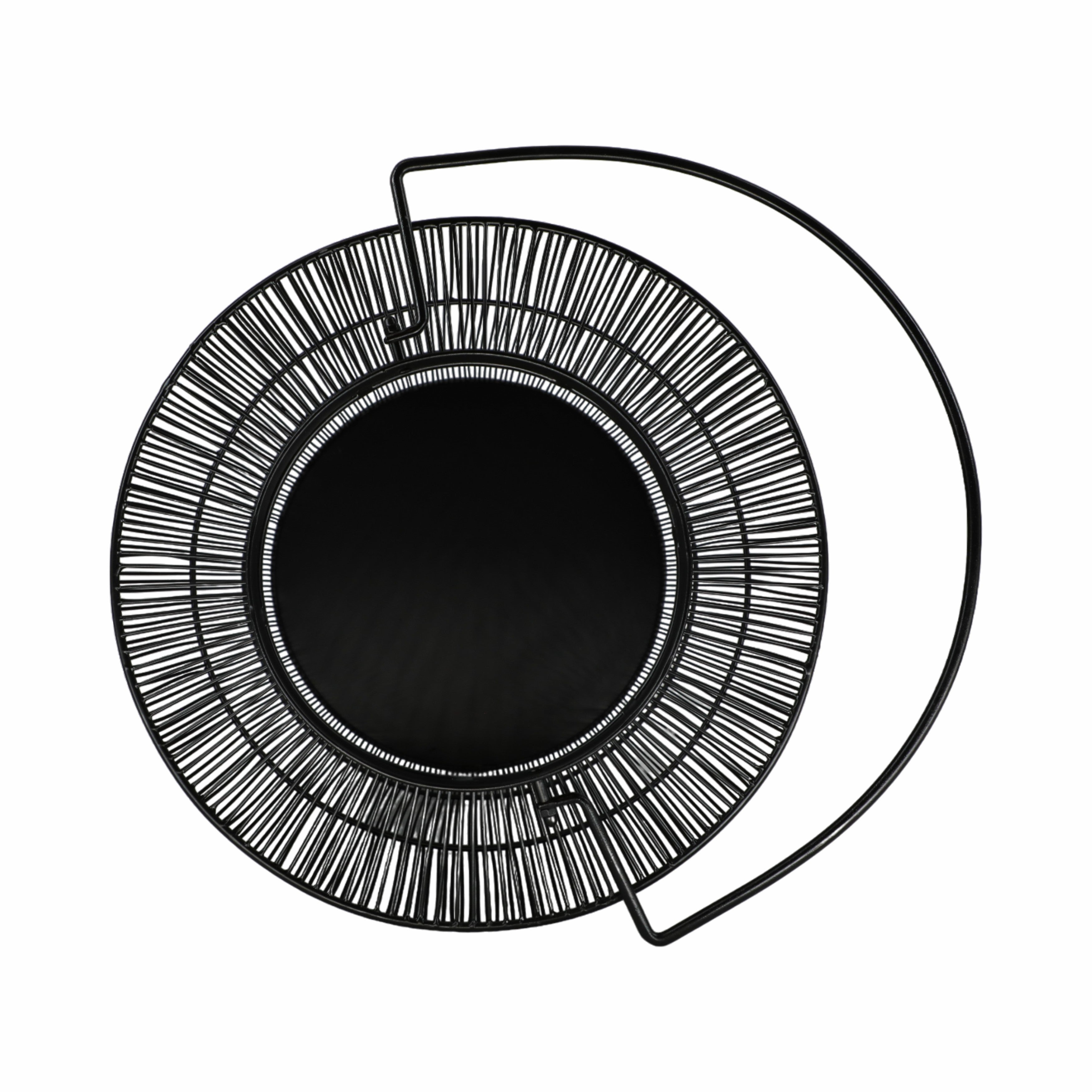 Metal 26" Wire Lantern, Black - Decor Addict, LLC