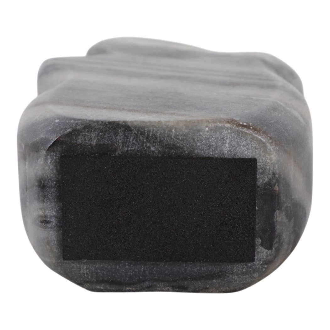 Sculpture - Gray Marble Decorative Carved Angel, 6 in. - Decor Addict, LLC