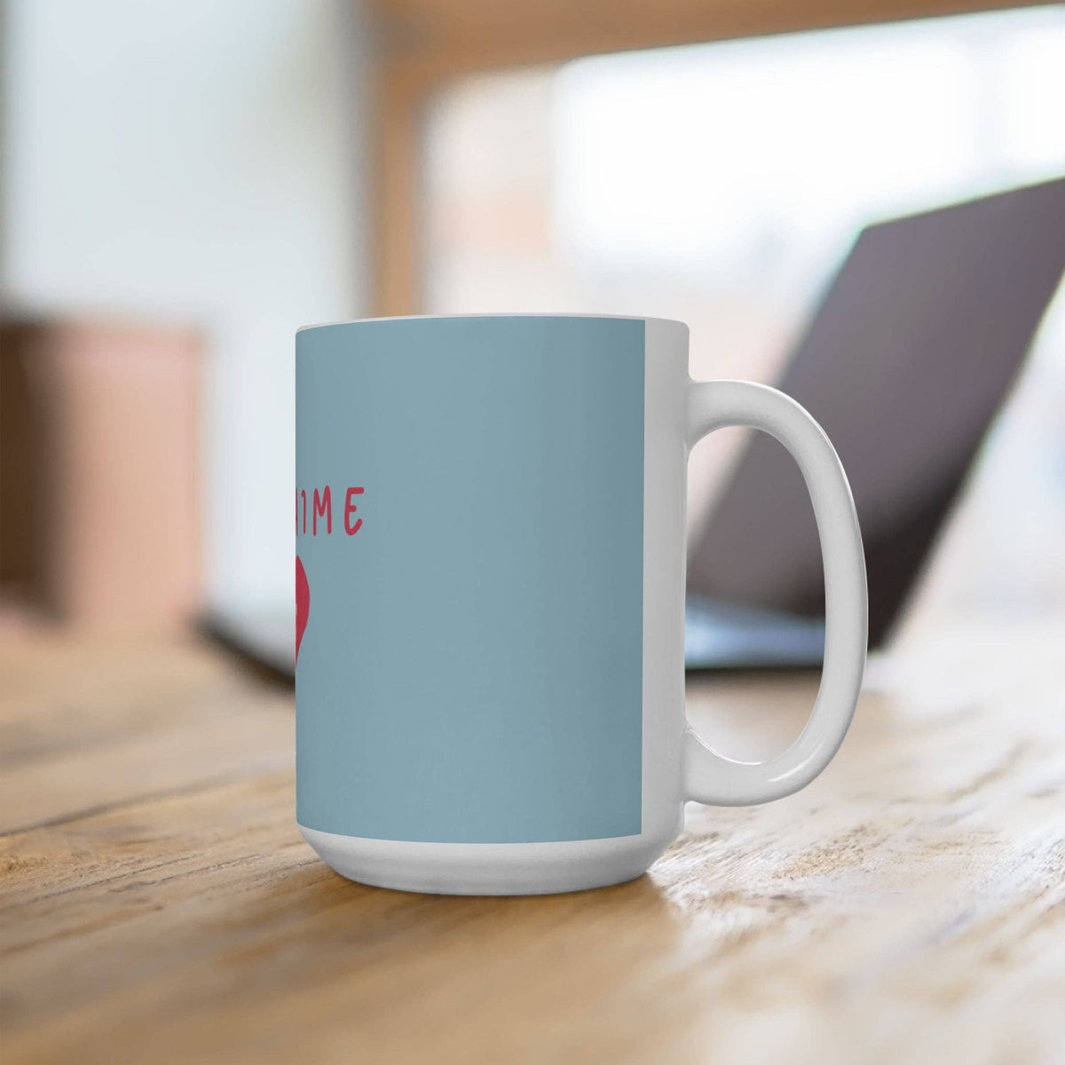 Je T'aime Heart Mug, French Coffee Mug: 11oz