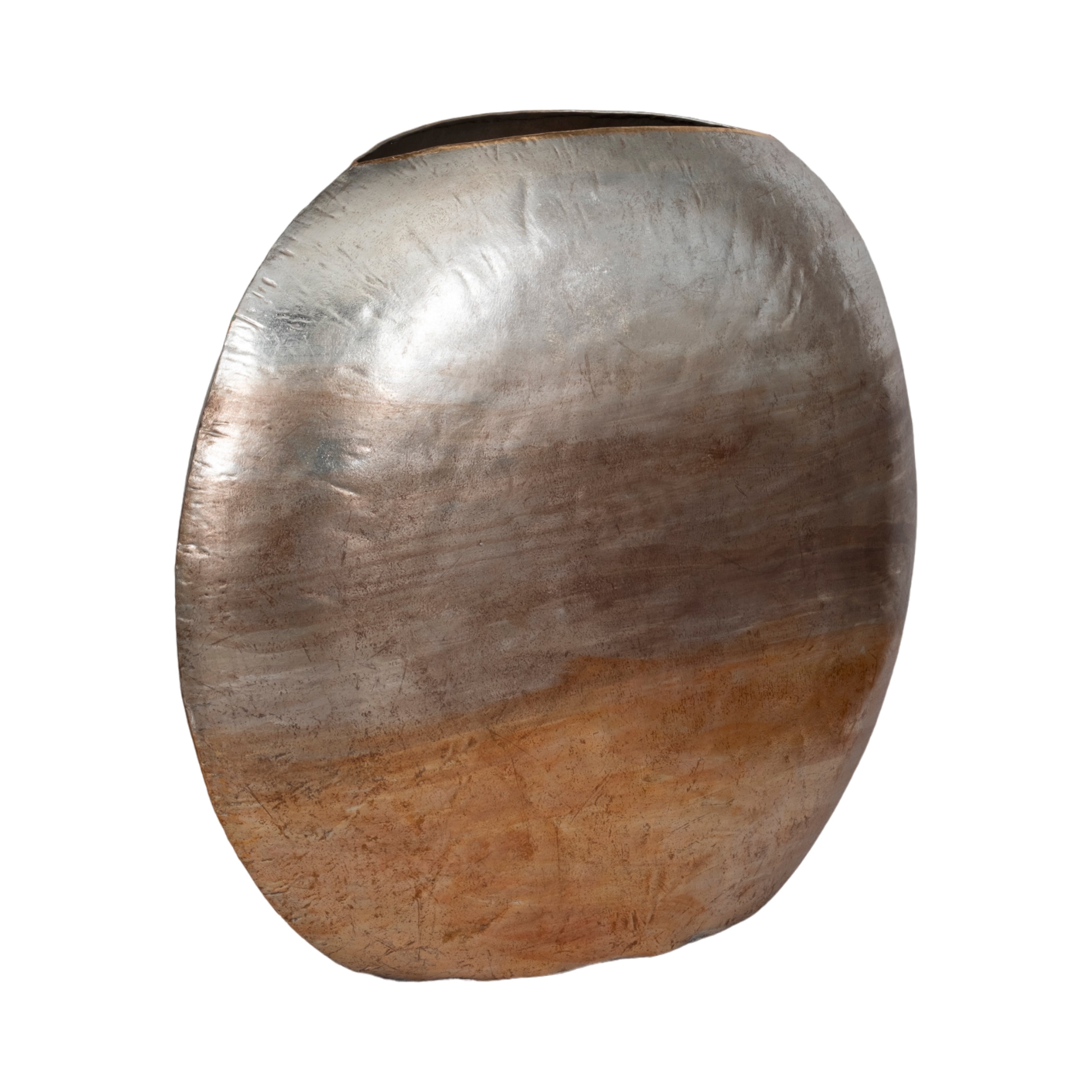 47" Oversized Round Metallic Ombre Vase, Multi - Decor Addict, LLC