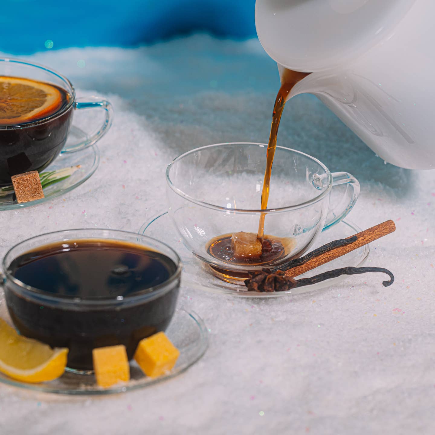 Winter Tea Cube Kit For Hot Drinks, 3 Gourmet Flavors - Decor Addict, LLC