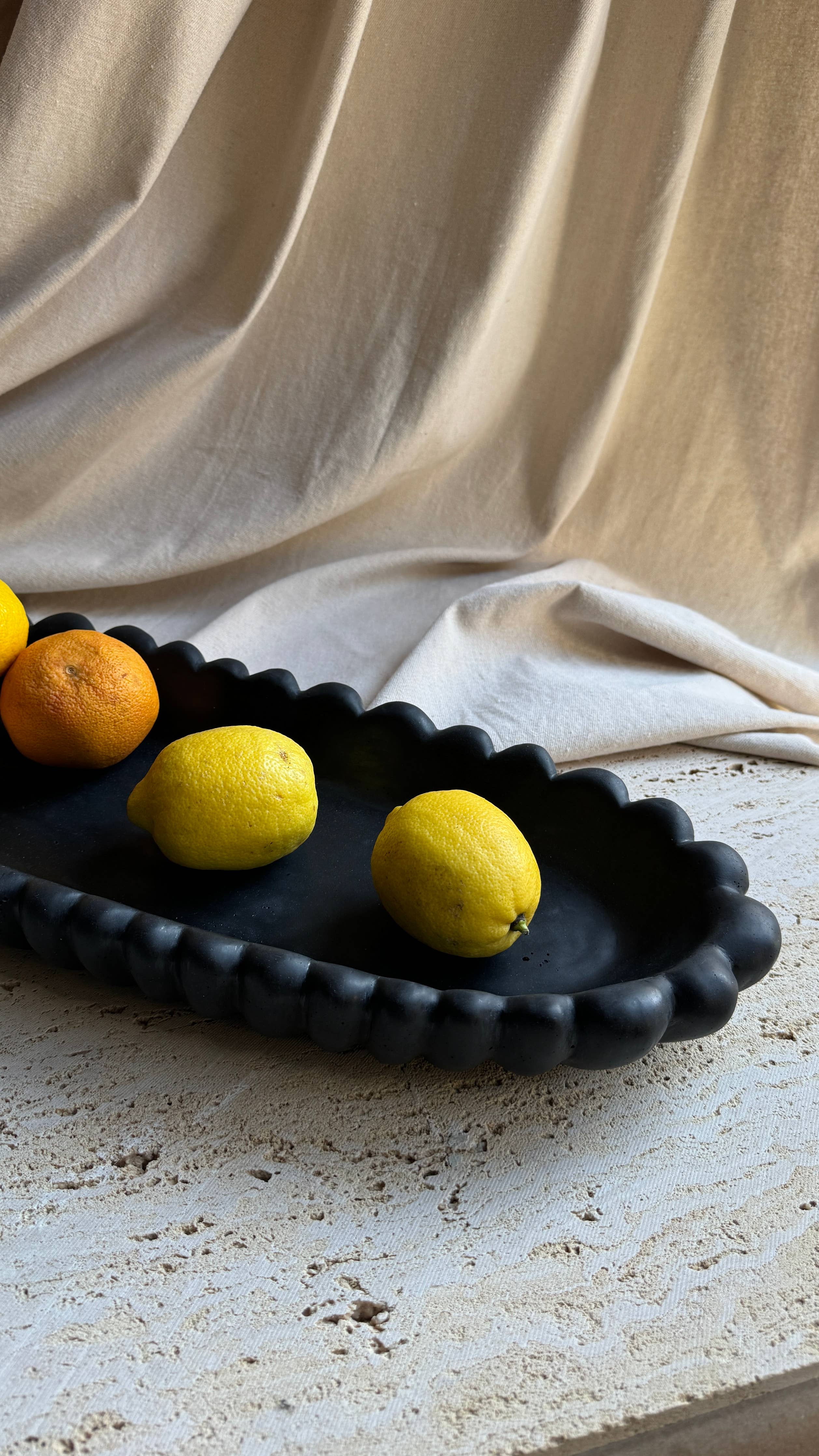 FORMA XXL handmade concrete bowl : Black - Decor Addict, LLC