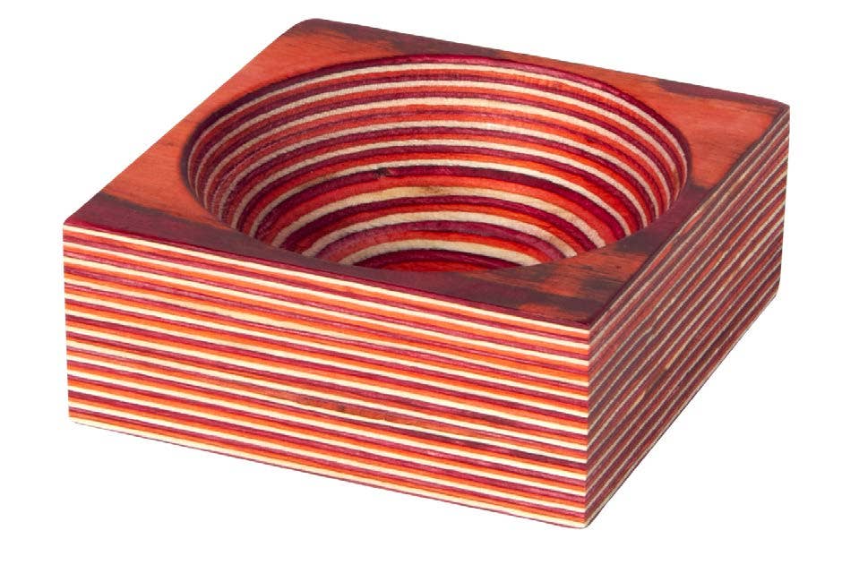 Red Pakka Square Stacking Pinch Bowl