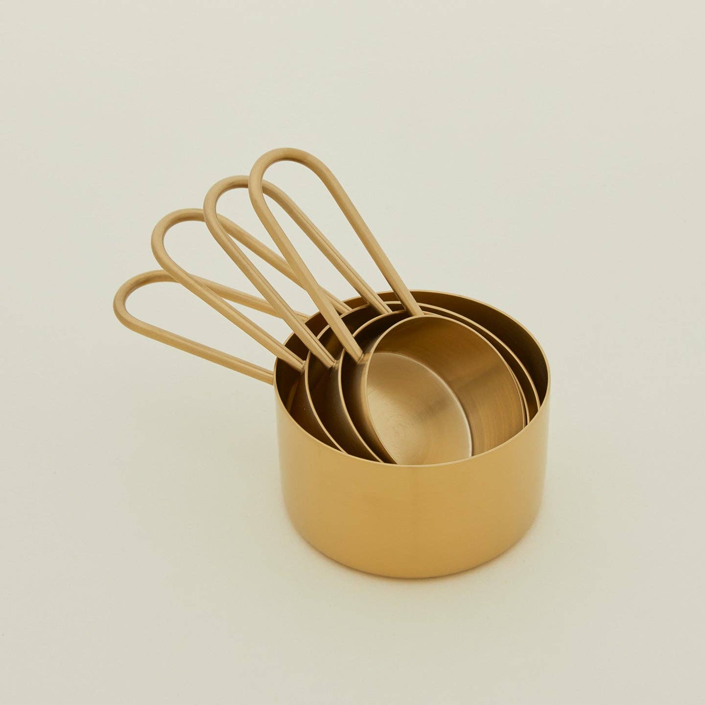SIMPLE MEASURING CUPS - BRASS - Decor Addict, LLC