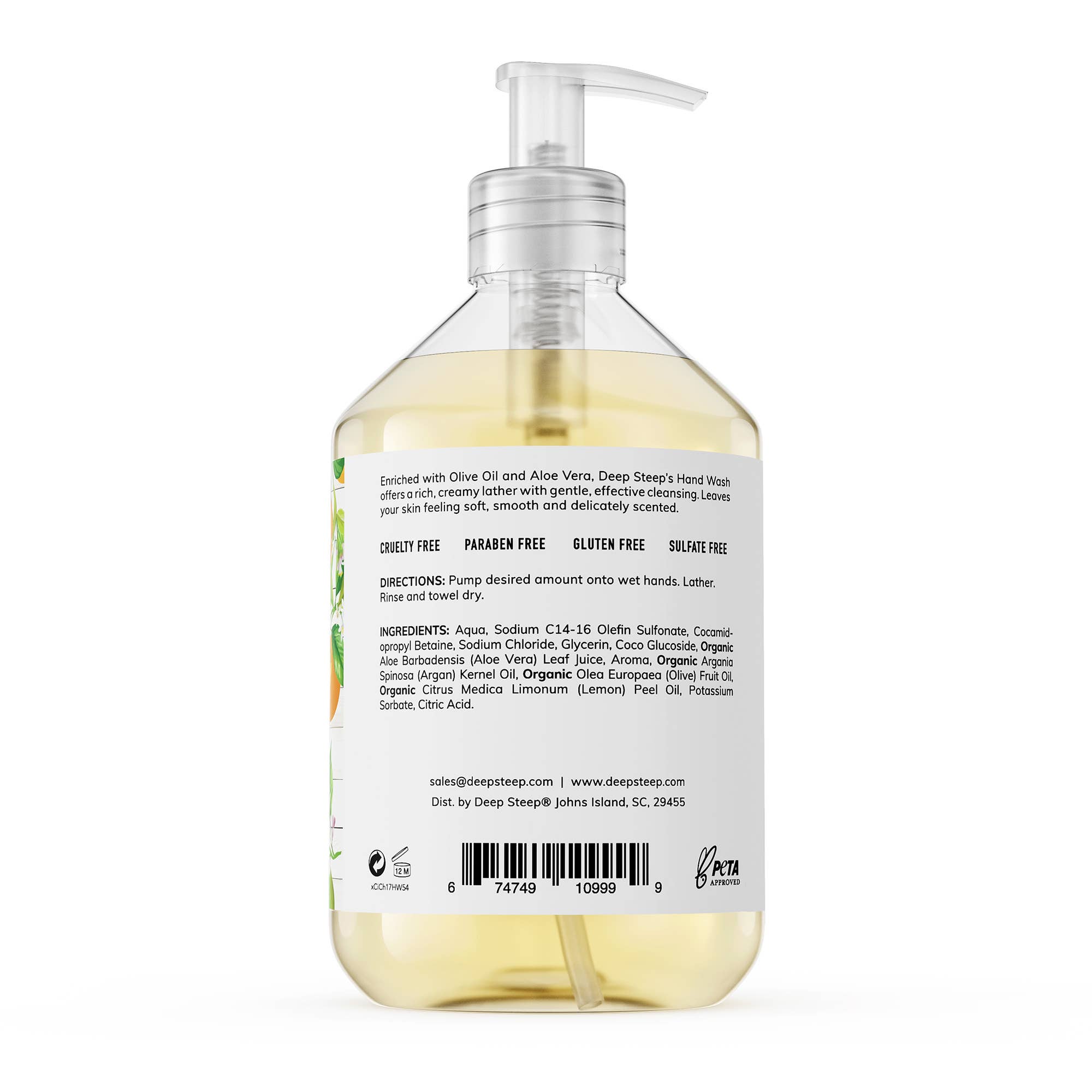 Argan Oil Liquid Hand Wash - Citrus Champagne 17.6oz - Decor Addict, LLC