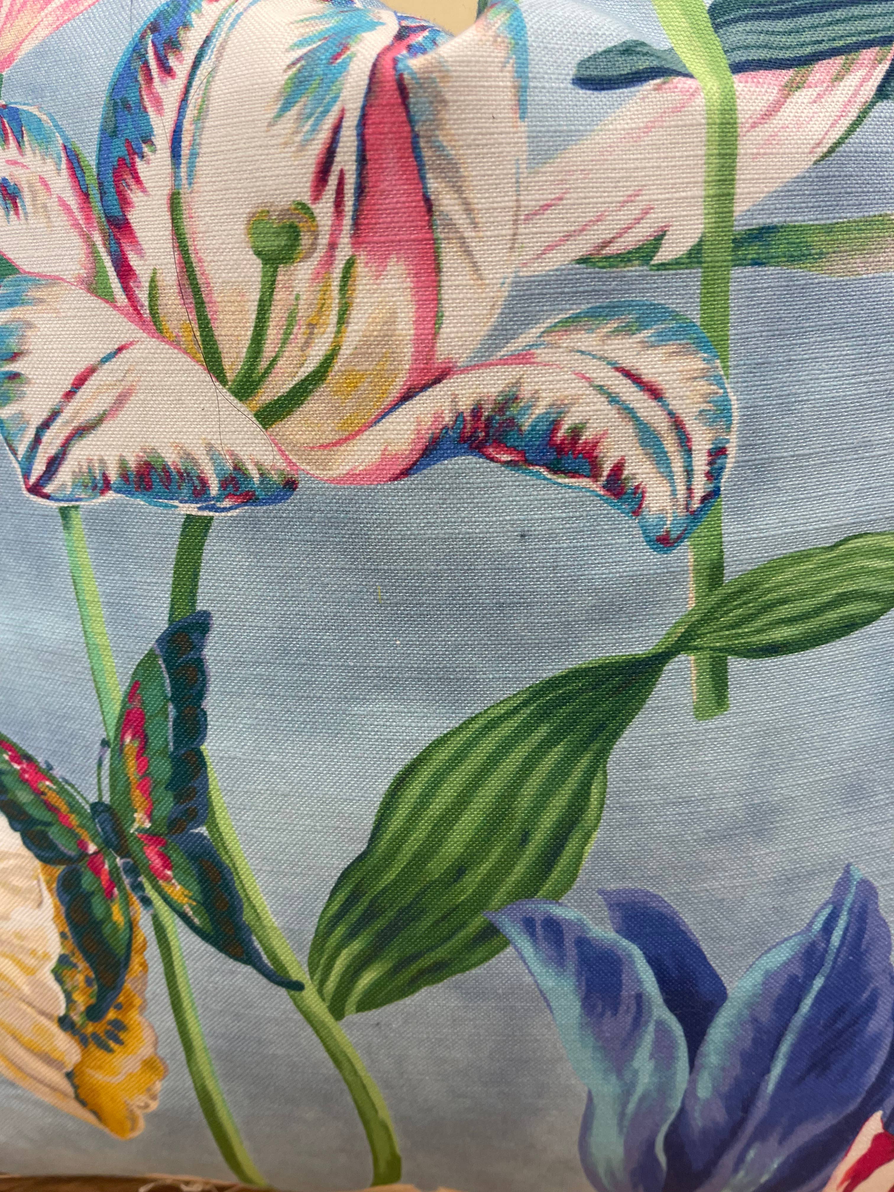 Millicent Floral Throw Pillow with Feather Insert - Decor Addict, LLC