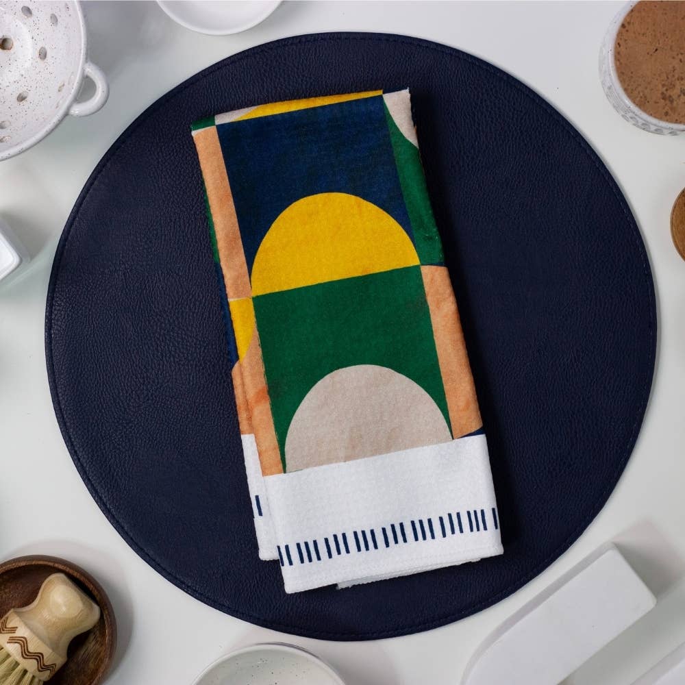 Geo Boho Colorblock Dish Towel - 16''x24'' - Decor Addict, LLC