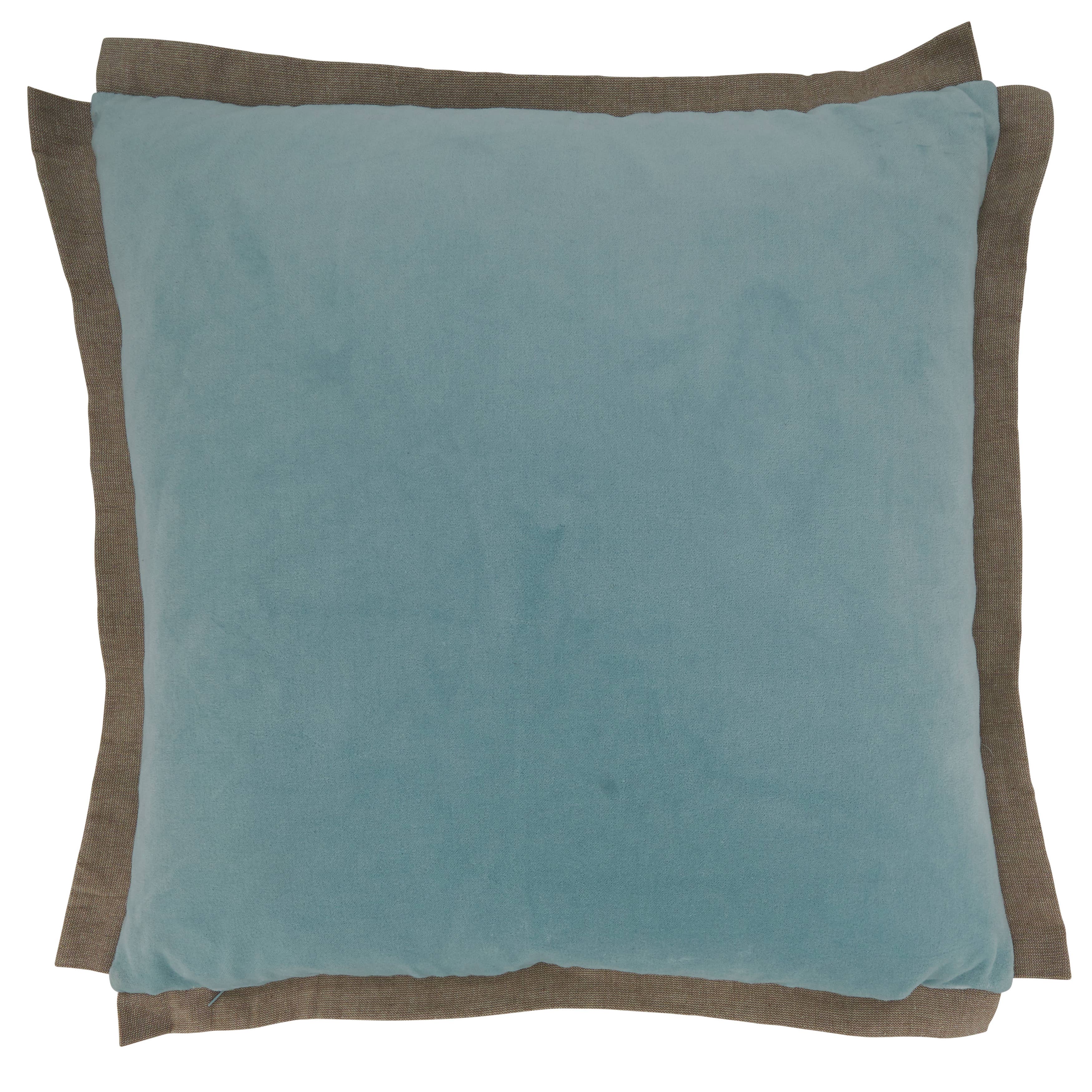 Flange Edge Velvet Pillow: Blush / Down Filled / 20" - Decor Addict, LLC