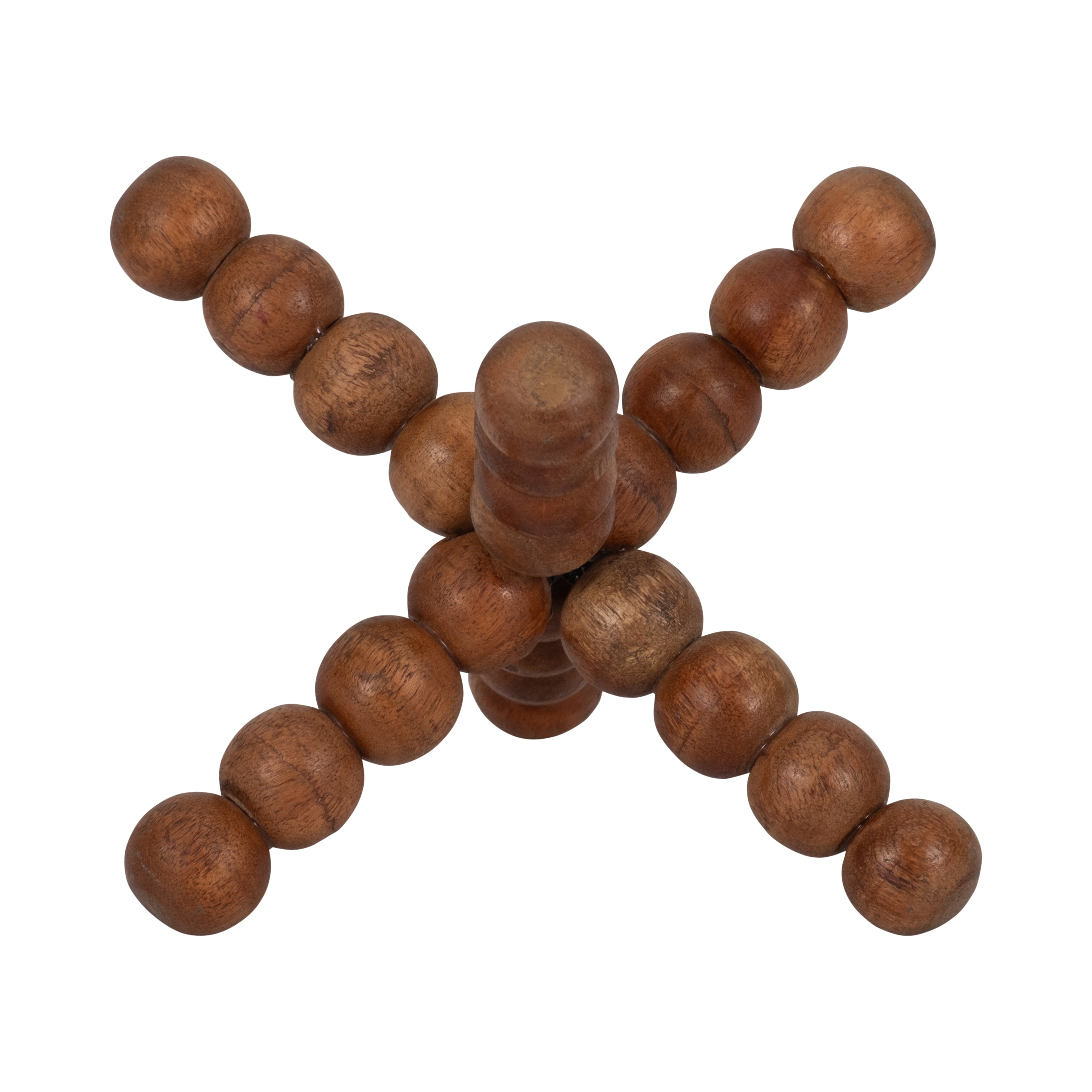 Wood, 6" Beaded Jack, Natural - Decor Addict, LLC