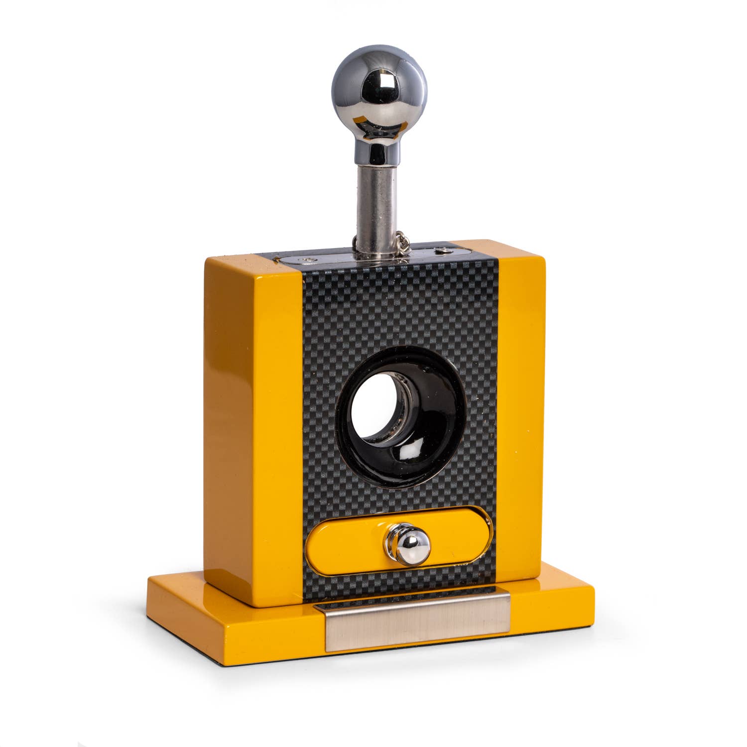 Landry Wood Table Top Cigar Cutter: Yellow - Decor Addict, LLC