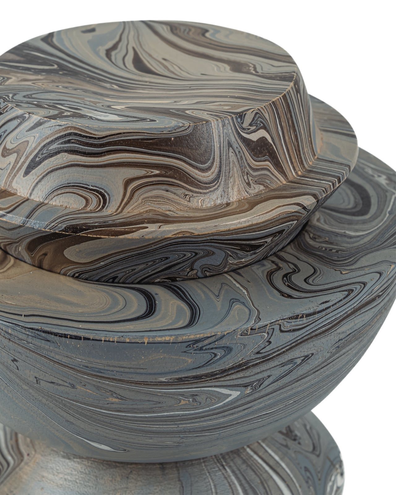 Marbleized Stacking Box, Set of 3 by Currey & Company