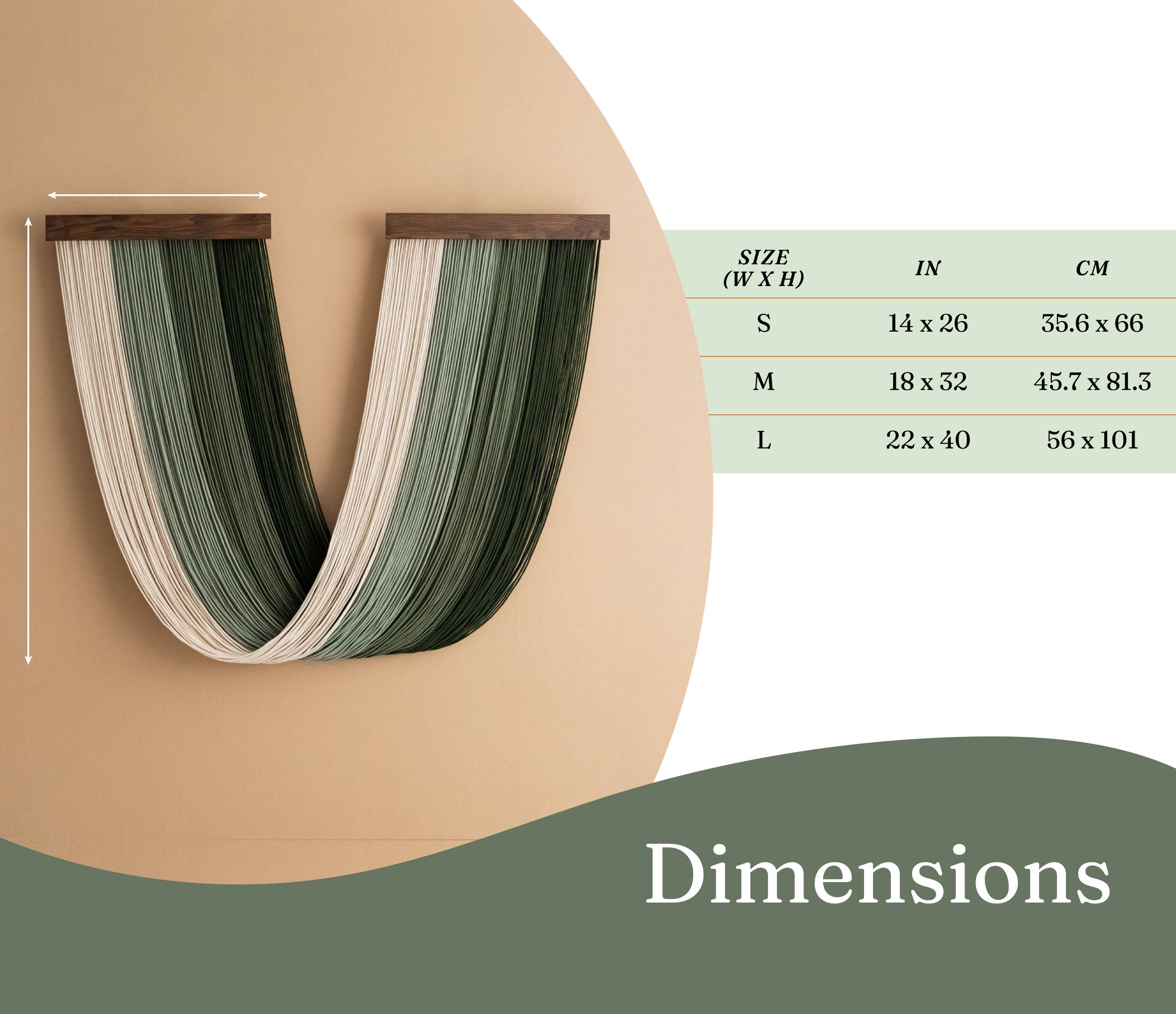 Yarn Wall Hanging Decor For Room W59: Size L / Style B1 - Decor Addict, LLC