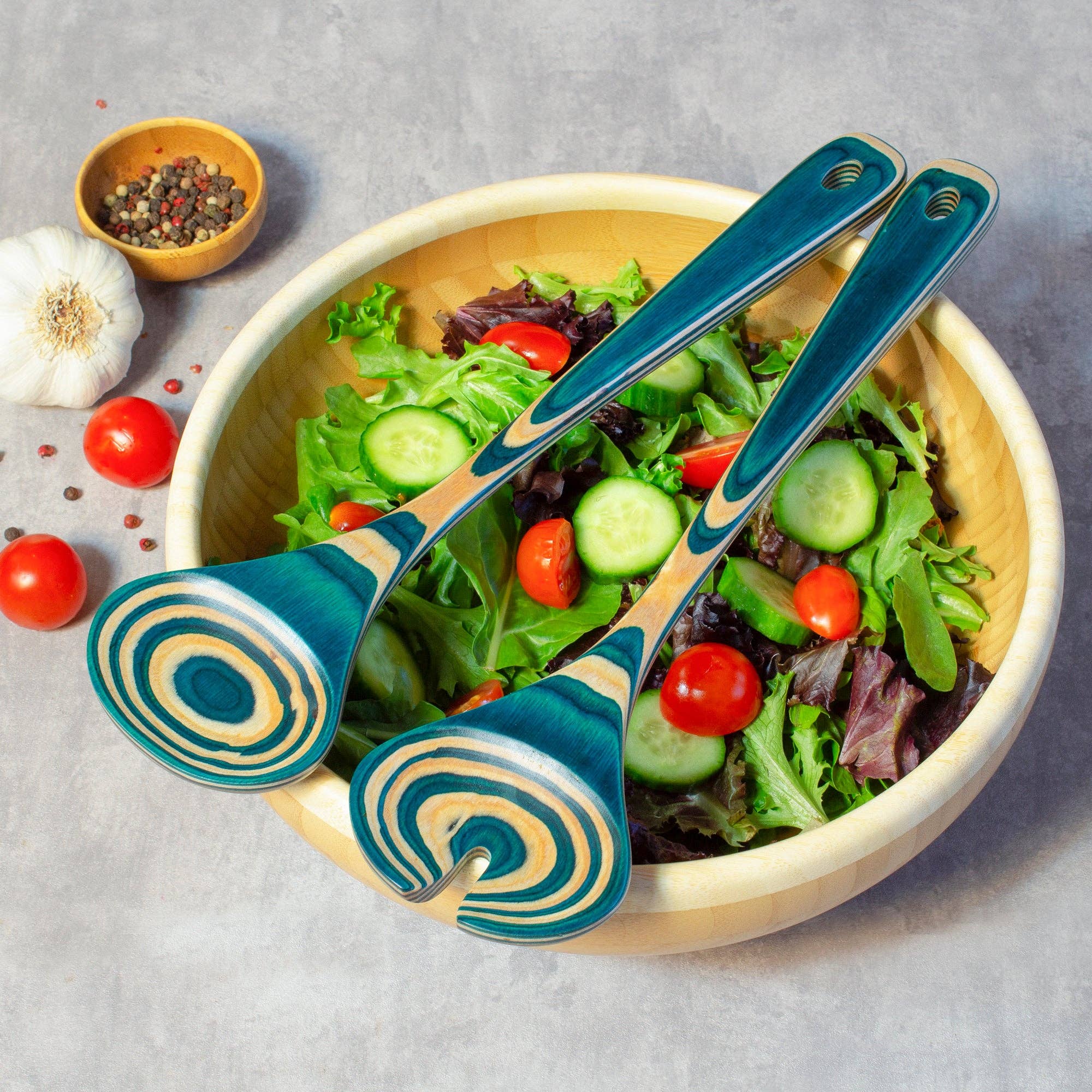 Baltique® Mykonos Collection Salad Serving Utensil Set - Decor Addict, LLC