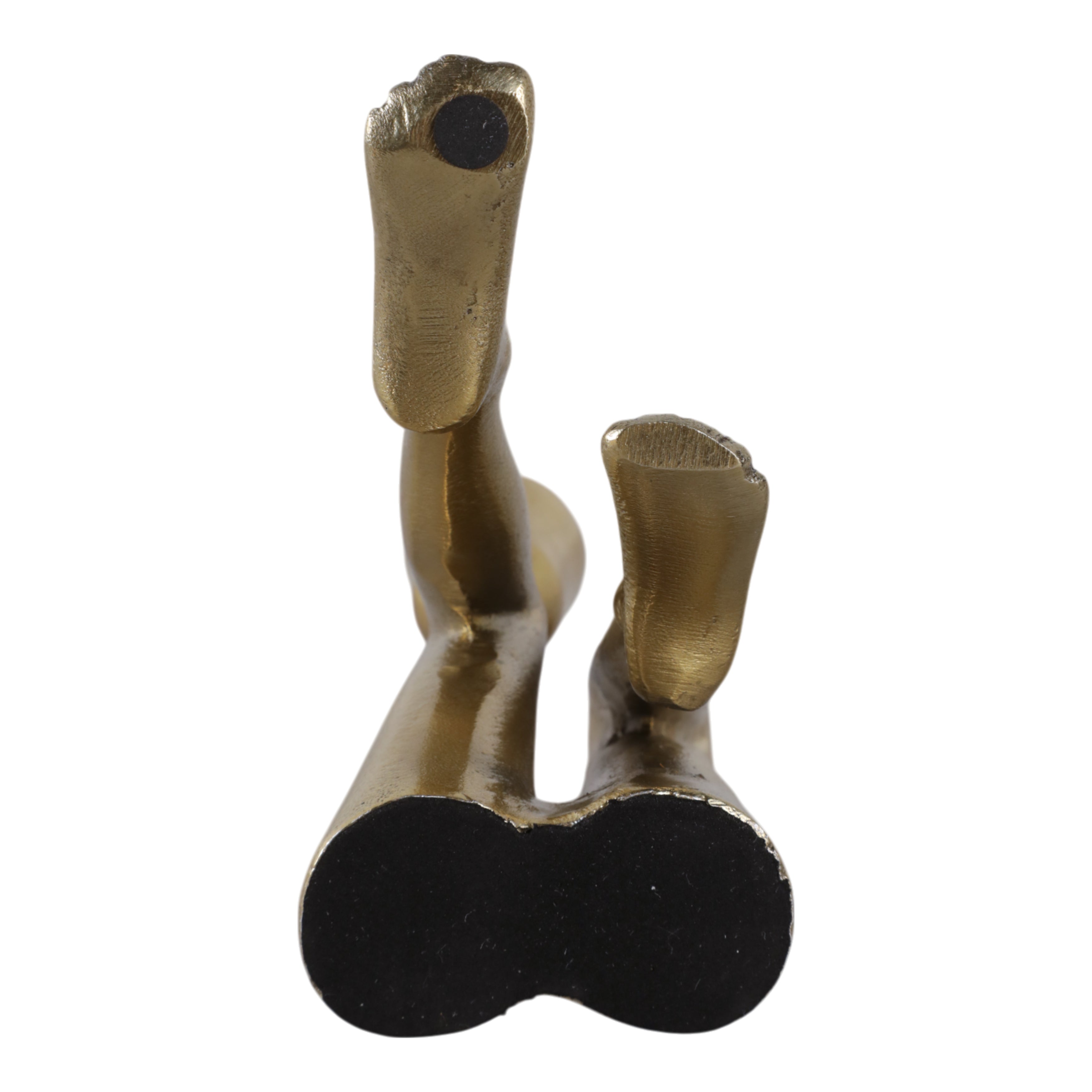 6x6" Bent Legs Taper Holder, Gold - Decor Addict, LLC