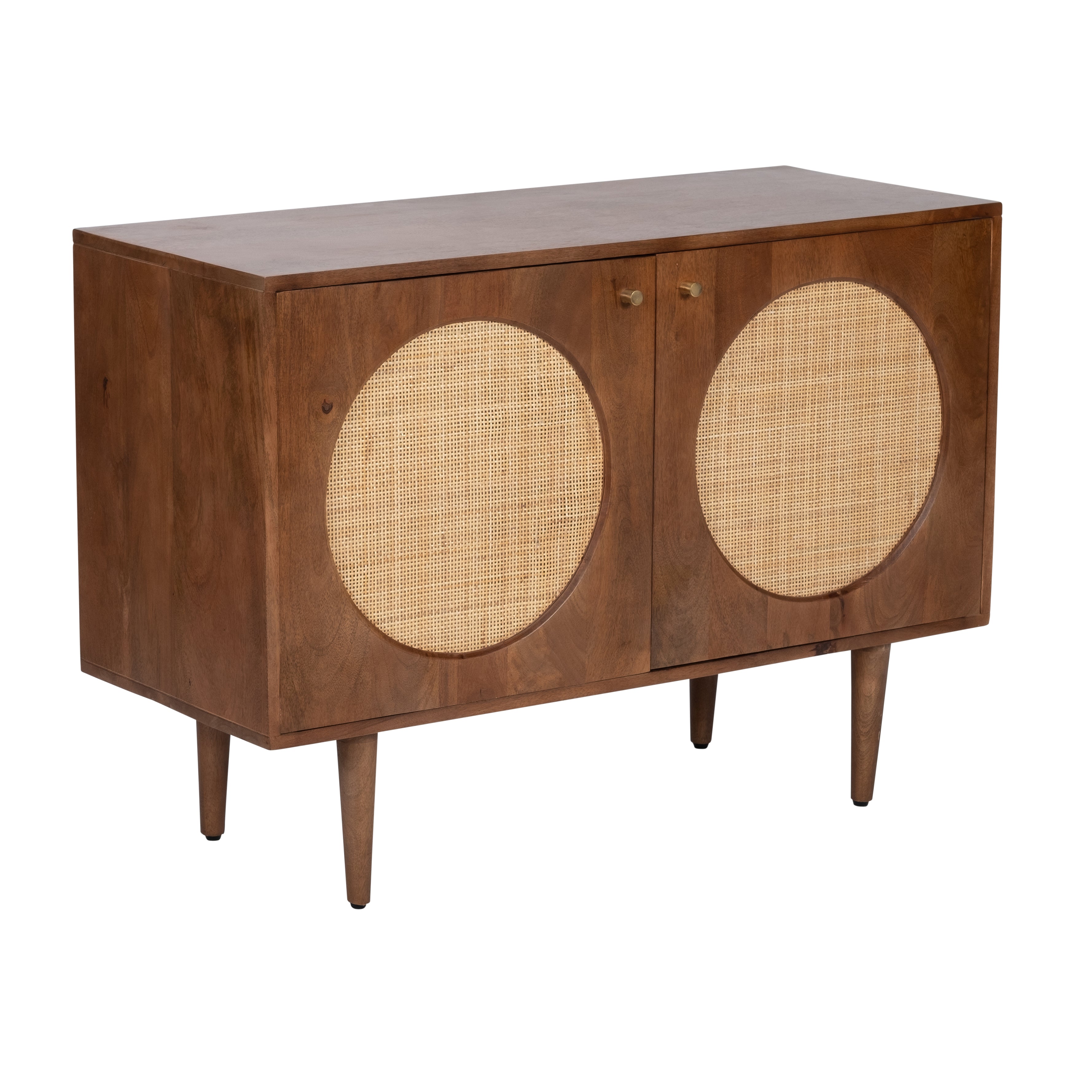Wood, 39"l 2-door Sideboard, Brown Kd - Decor Addict, LLC