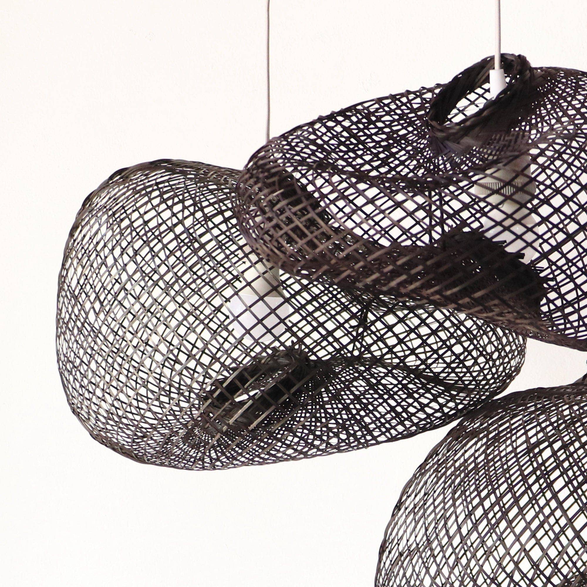 Reshape able bamboo pendant light: Natural / D - Decor Addict, LLC