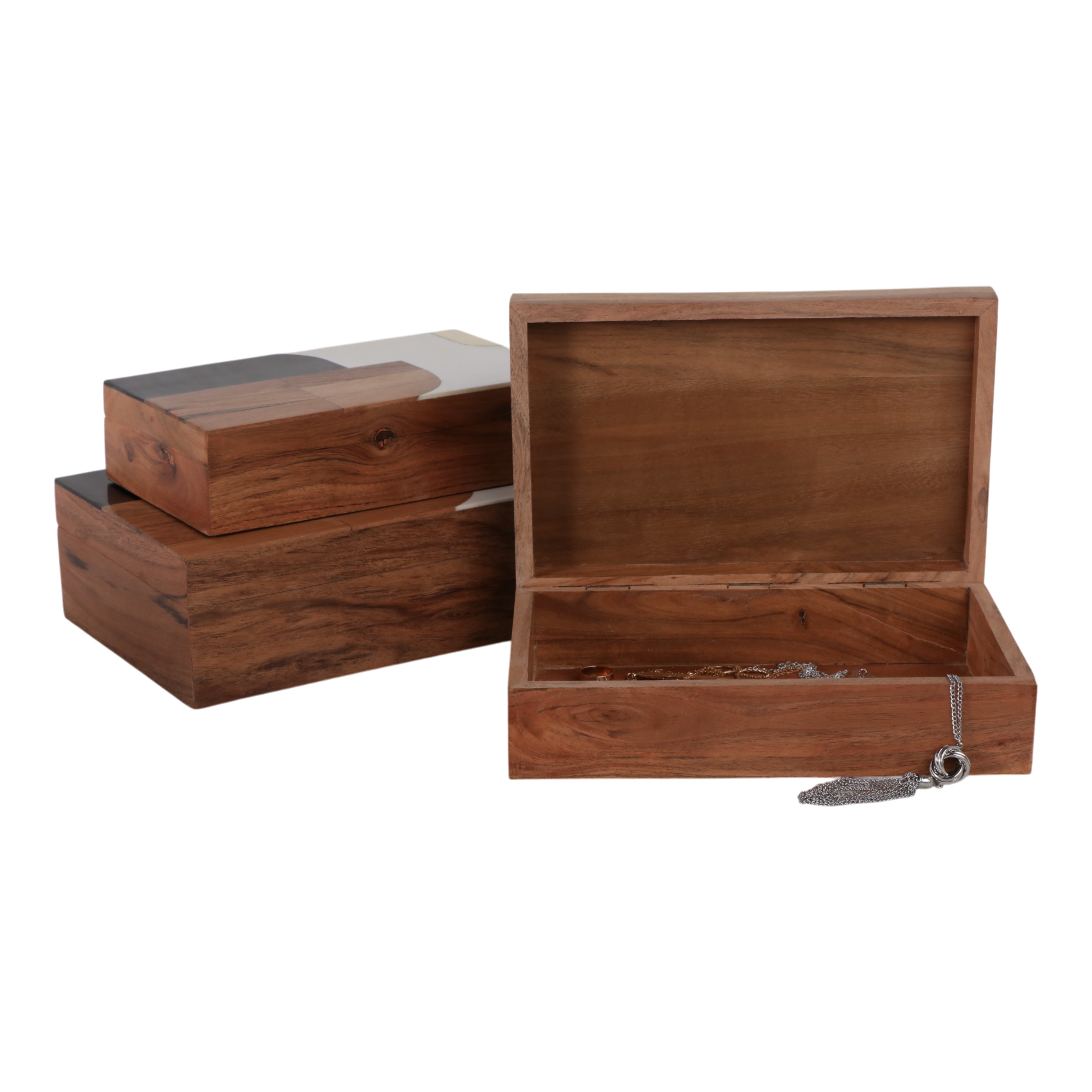 S/3 10/11/12" Mid-century Boxes, Multi - Decor Addict, LLC