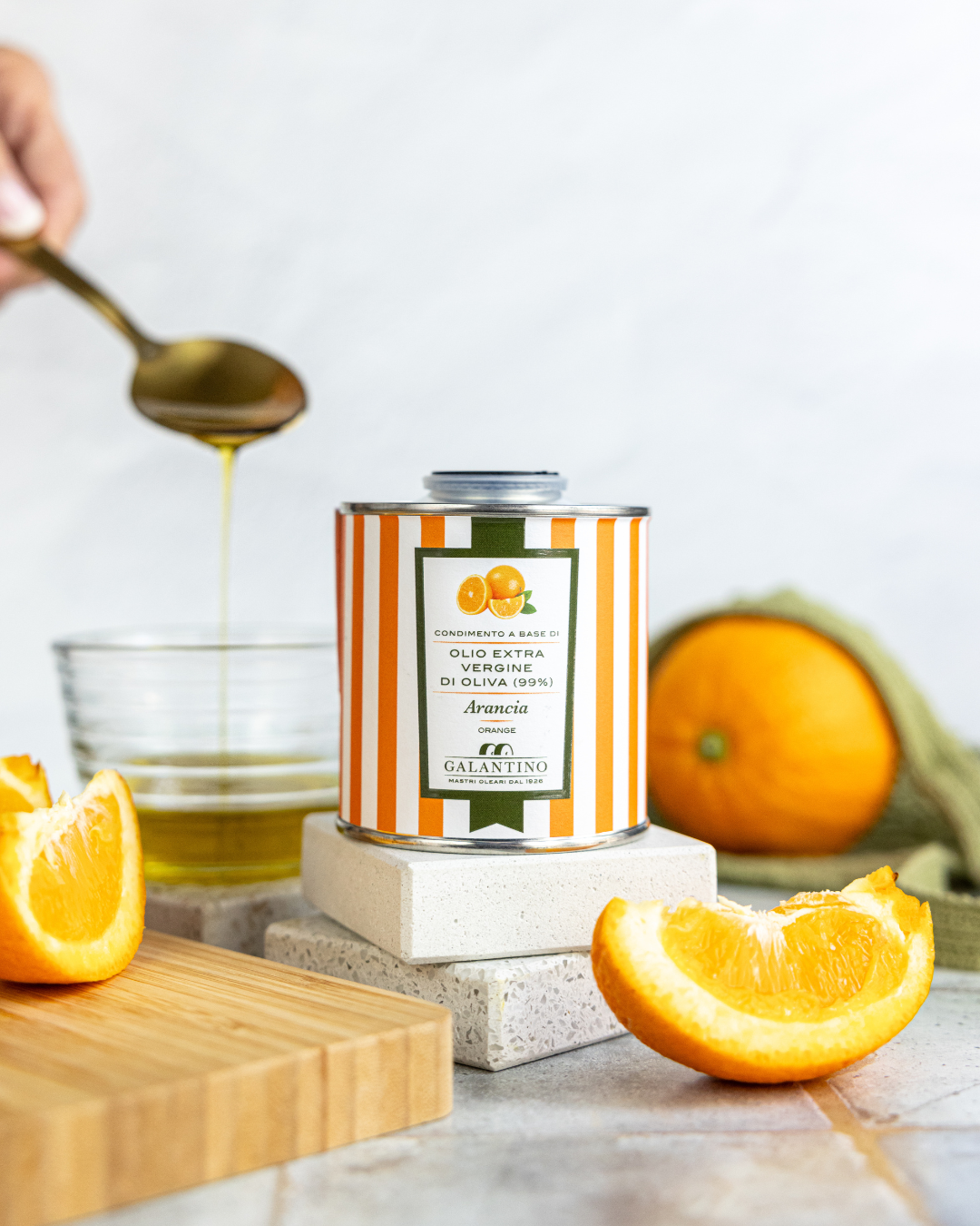 Orange EVOO Tin 100ml by Frantoio Galantino - Decor Addict, LLC