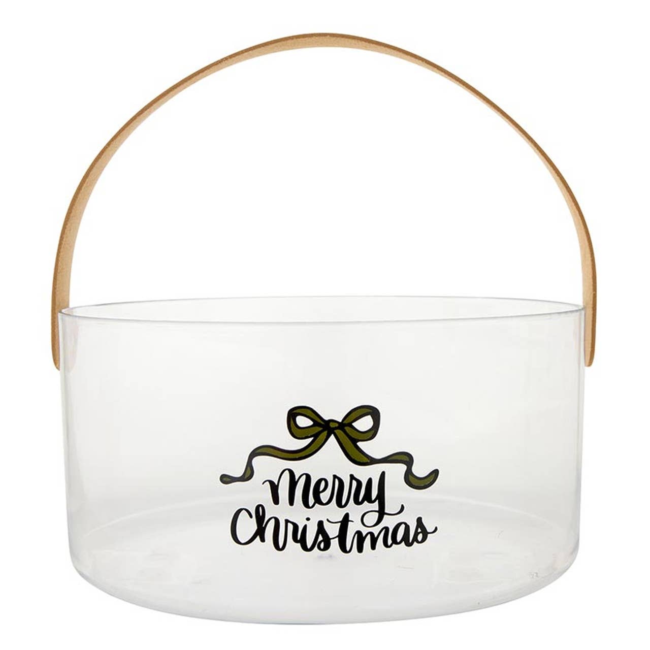 Acrylic Bucket - Merry Christmas: Material - Decor Addict, LLC