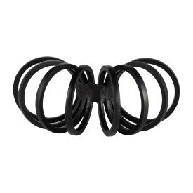 Metal,11",Slinky Ring Deco,Black - Decor Addict, LLC