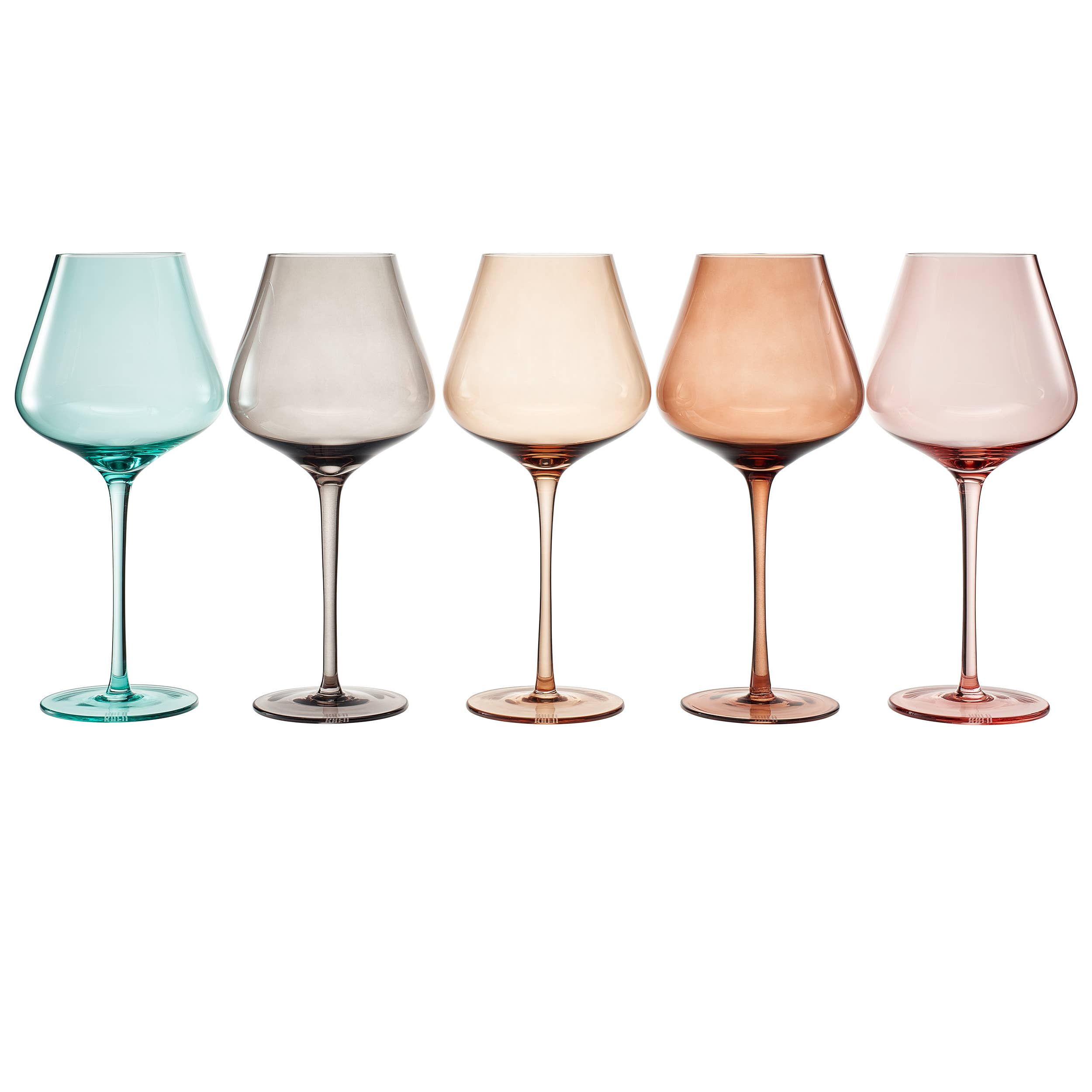 Colors of Dubai, City Wine Glassware | Set of 5, 20 OZ - Decor Addict, LLC