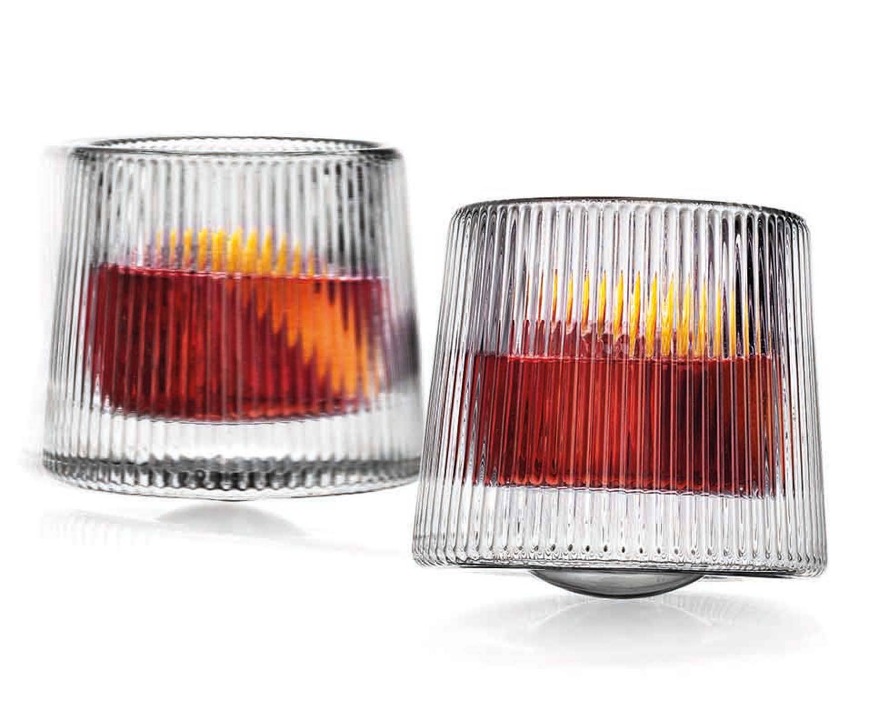 Set of Two Orbit Spinning Dof Glasses: Non Leaded Crystal - Decor Addict, LLC