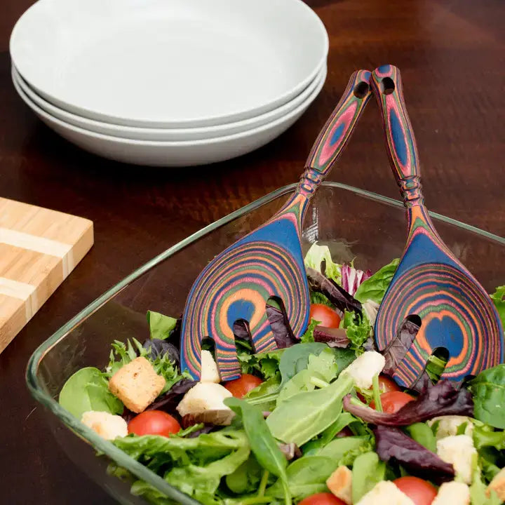 9" Rainbow Pakka Salad Leaf - Carded