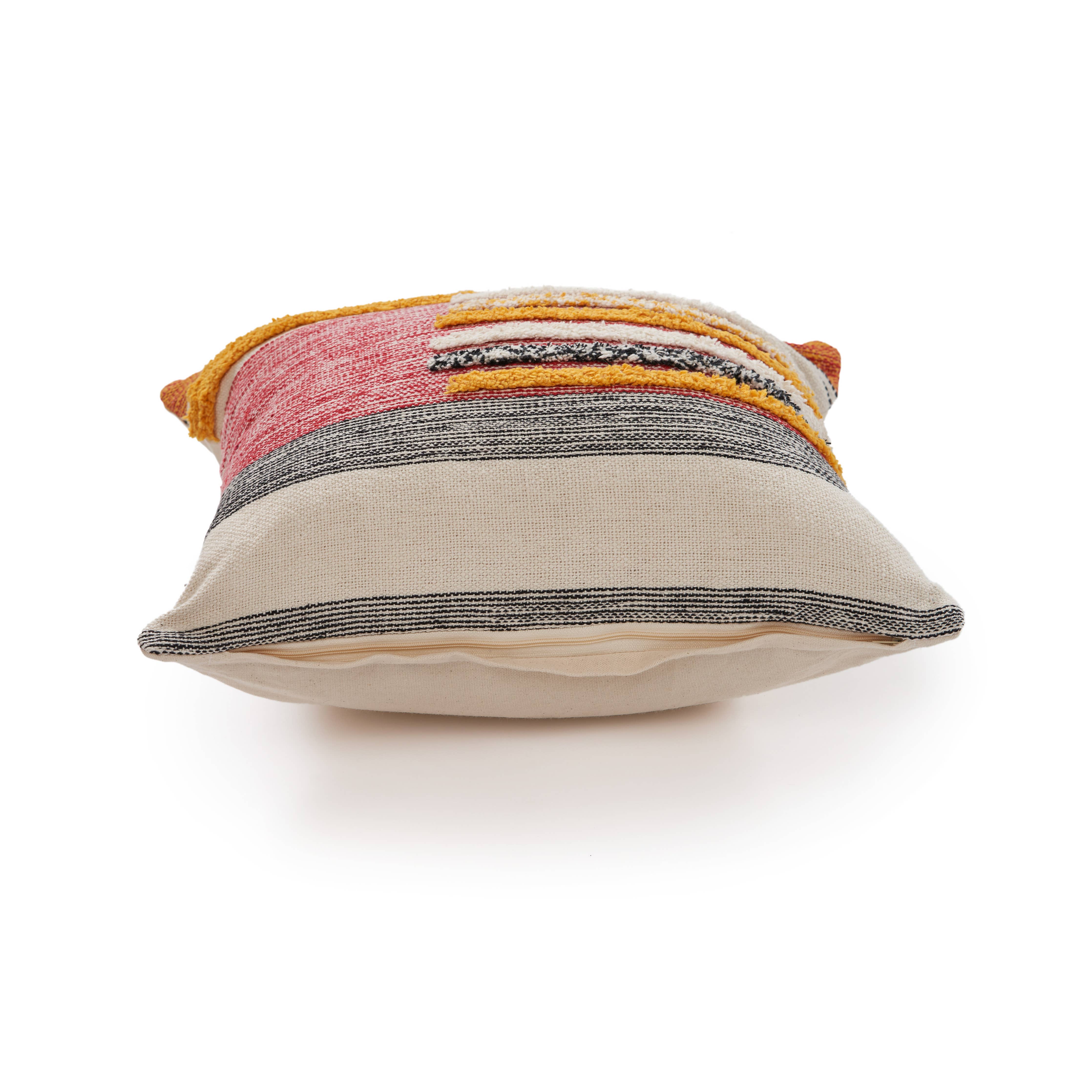 Multi-Lined Throw Pillow: Multi / 14" x 36" / Poly Filled - Decor Addict, LLC