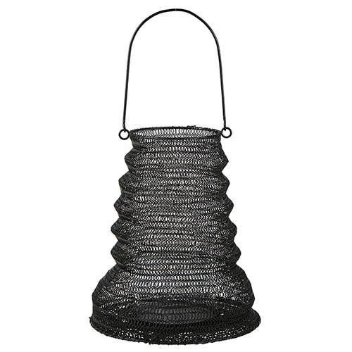 Black Folding Lantern Lg - Decor Addict, LLC