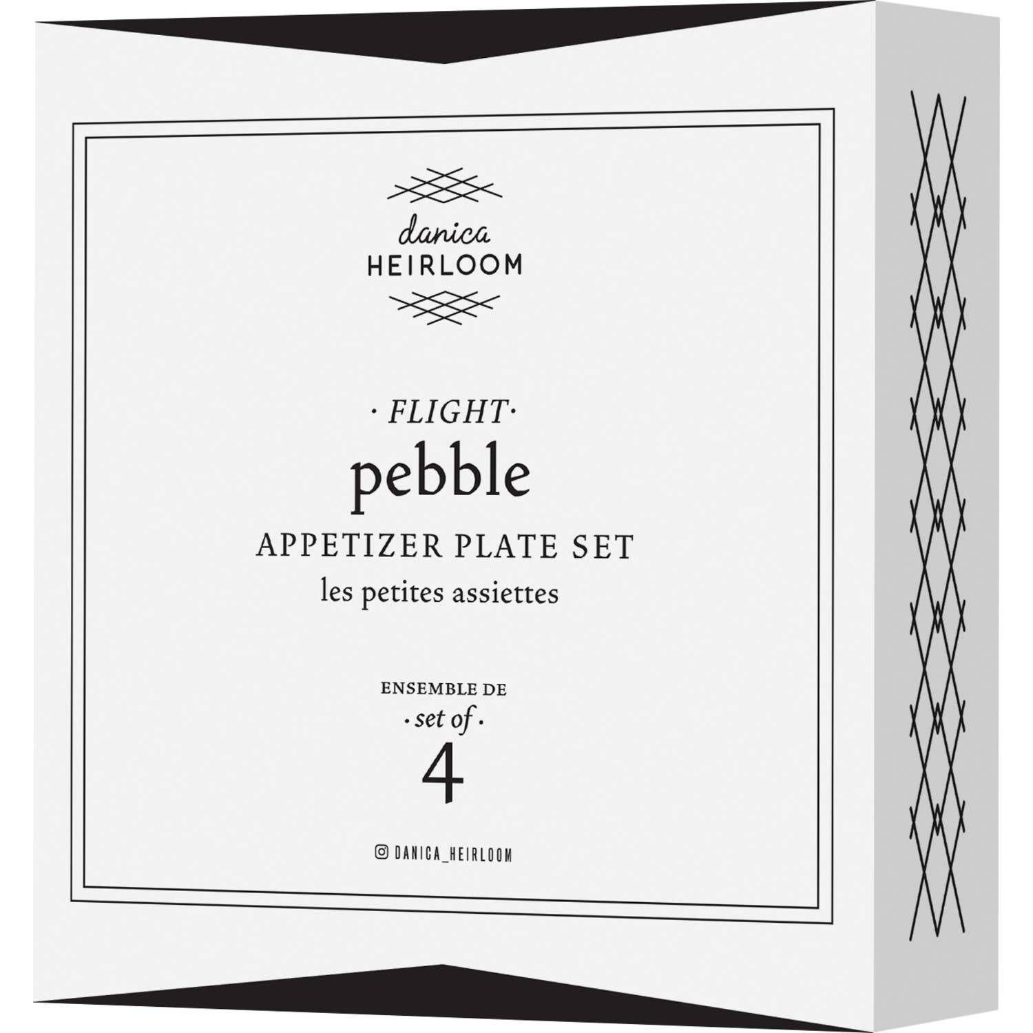 Flight Pebble Appetizer Plates Set of 4 - Decor Addict, LLC